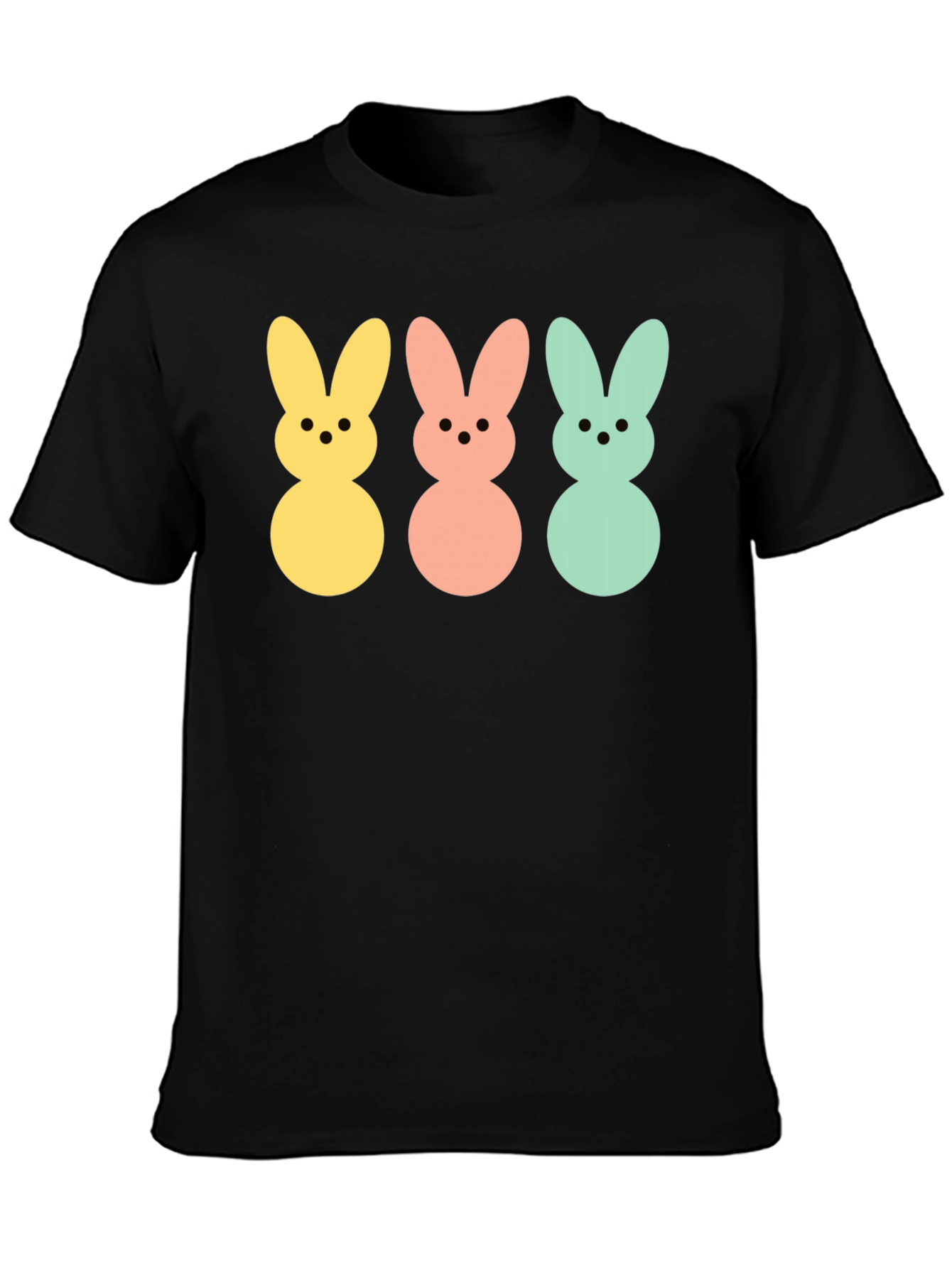 Easter Bunny Peeps Graphic Tee - Black