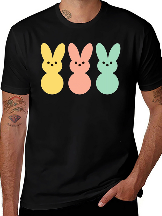 Easter Bunny Peeps Graphic Tee - Black
