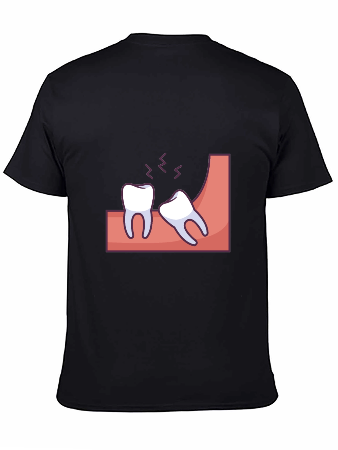 Wisdom Teeth Graphic Tee - Black Cotton T-Shirt