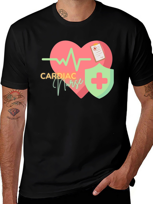 Cardiac Nurse T-Shirt - Heartbeat Design