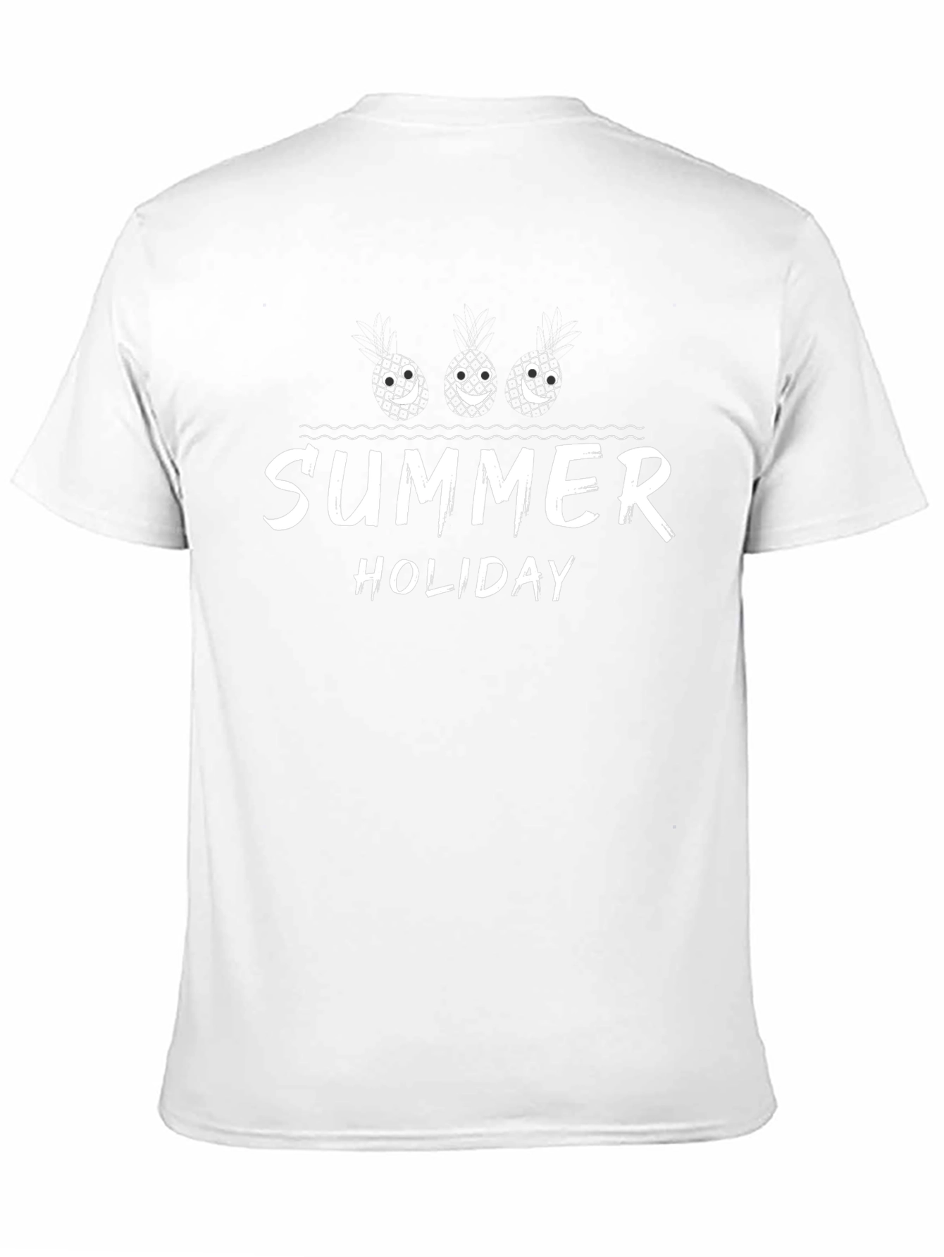 Summer Holiday Graphic T-Shirt Black Casual Tee