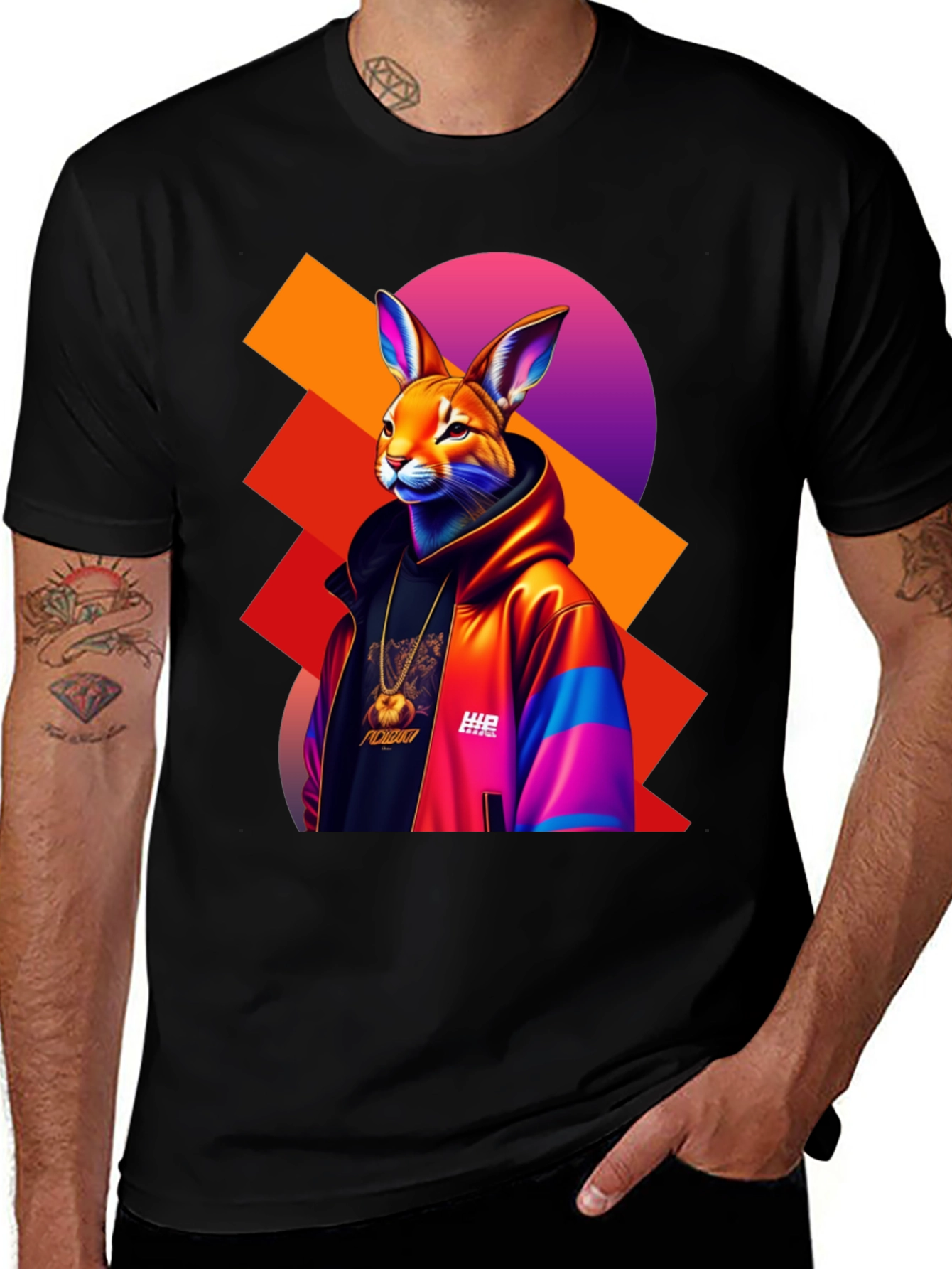 Urban Style Rabbit Graphic Tee