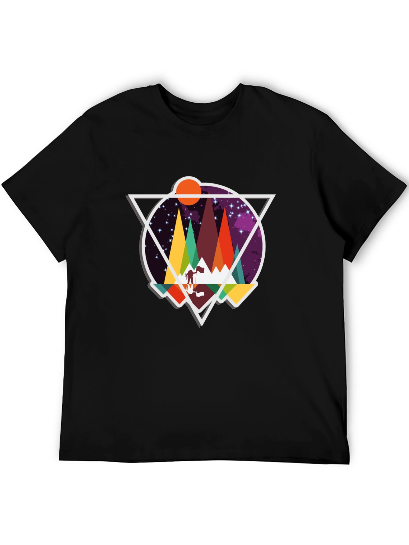 Geometric Mountain Adventure T-Shirt