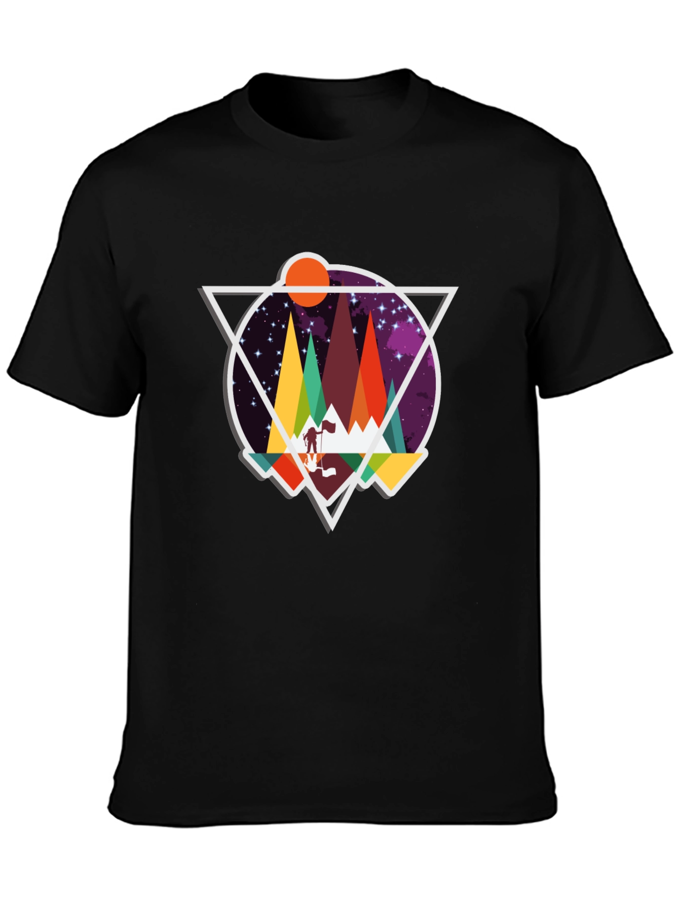 Geometric Mountain Adventure T-Shirt