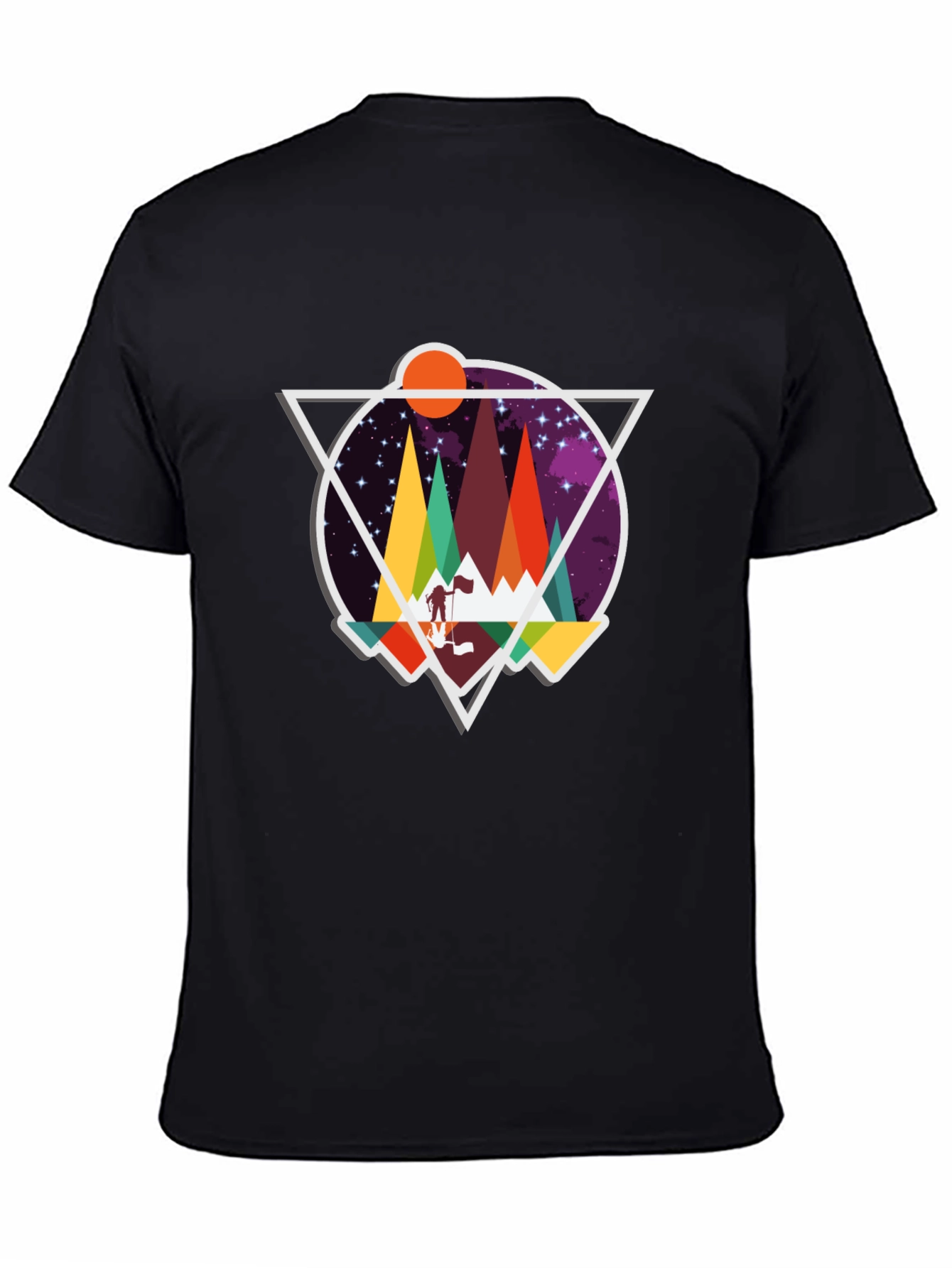 Geometric Mountain Adventure T-Shirt