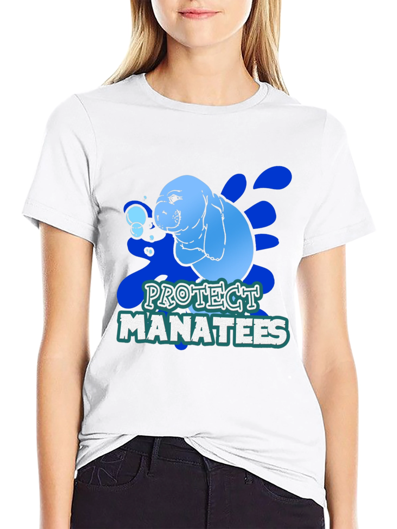 Protect Manatees Graphic T-Shirt