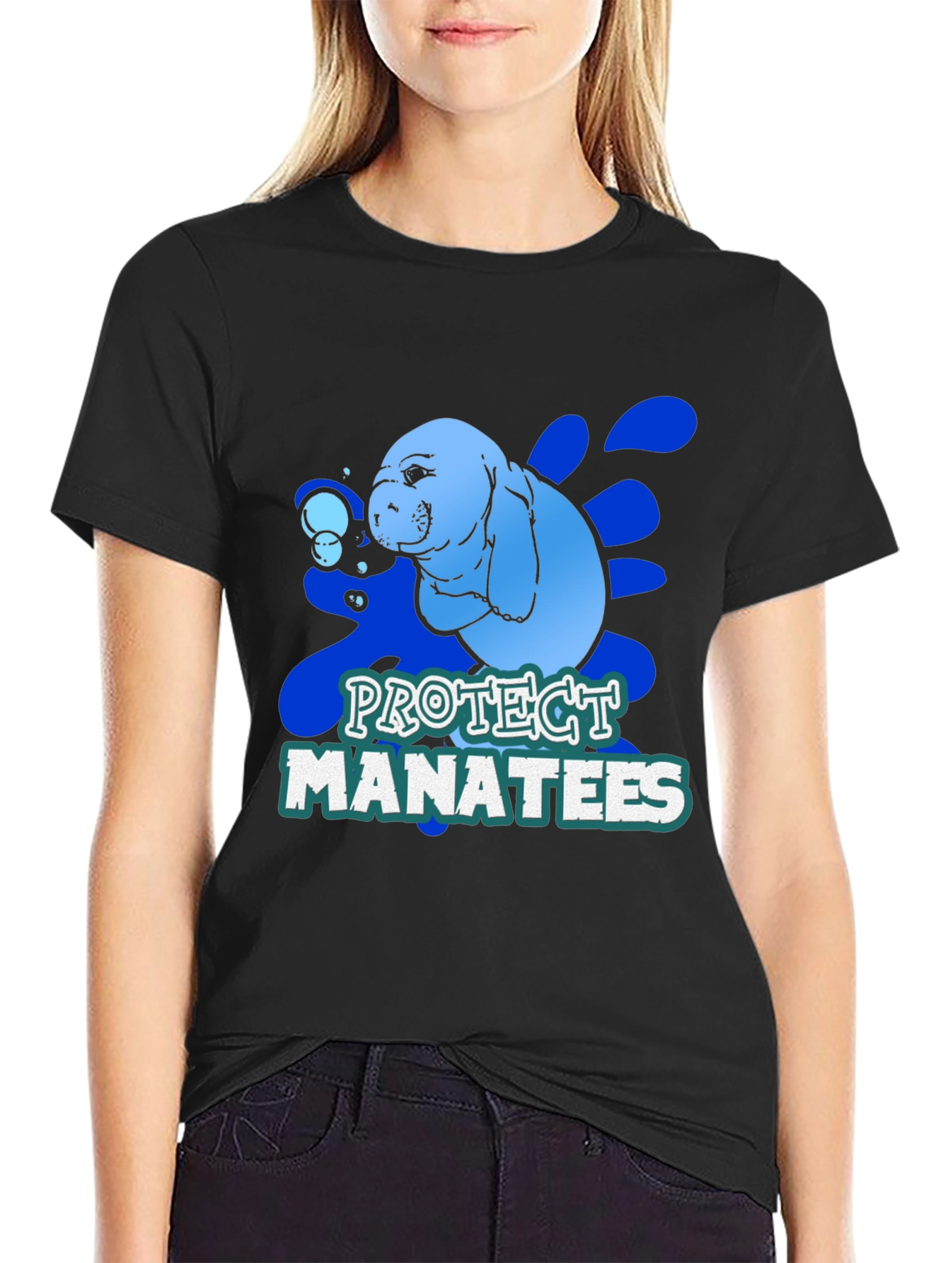 Protect Manatees Graphic T-Shirt