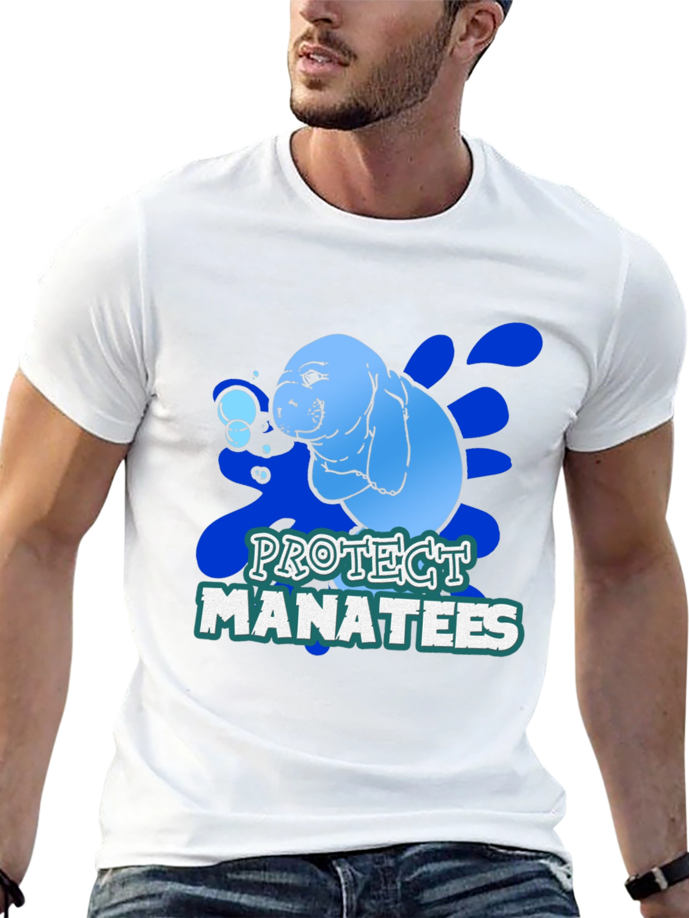 Protect Manatees Graphic T-Shirt