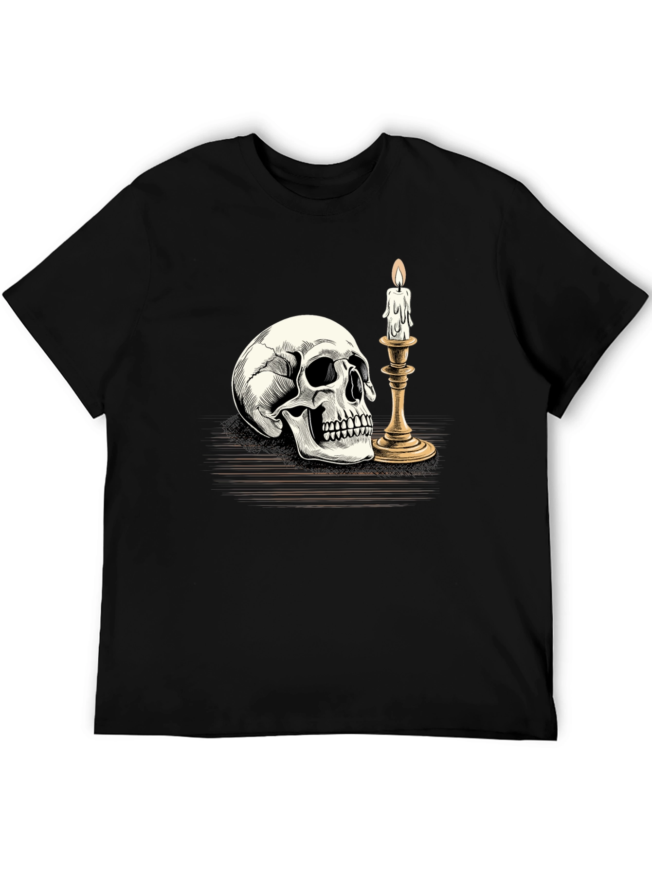 Skull & Candle Graphic Tee - Black T-Shirt
