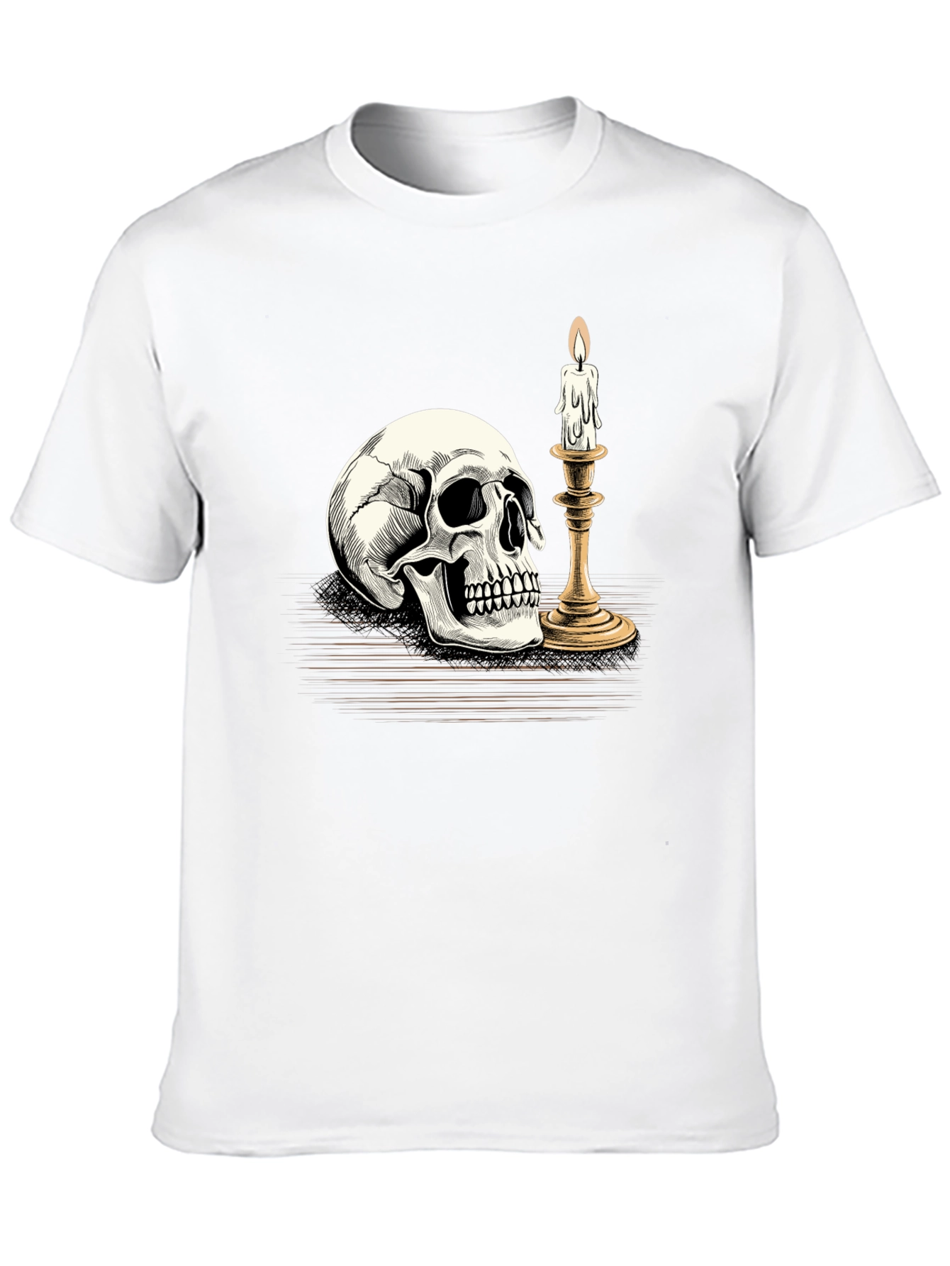 Skull & Candle Graphic Tee - Black T-Shirt