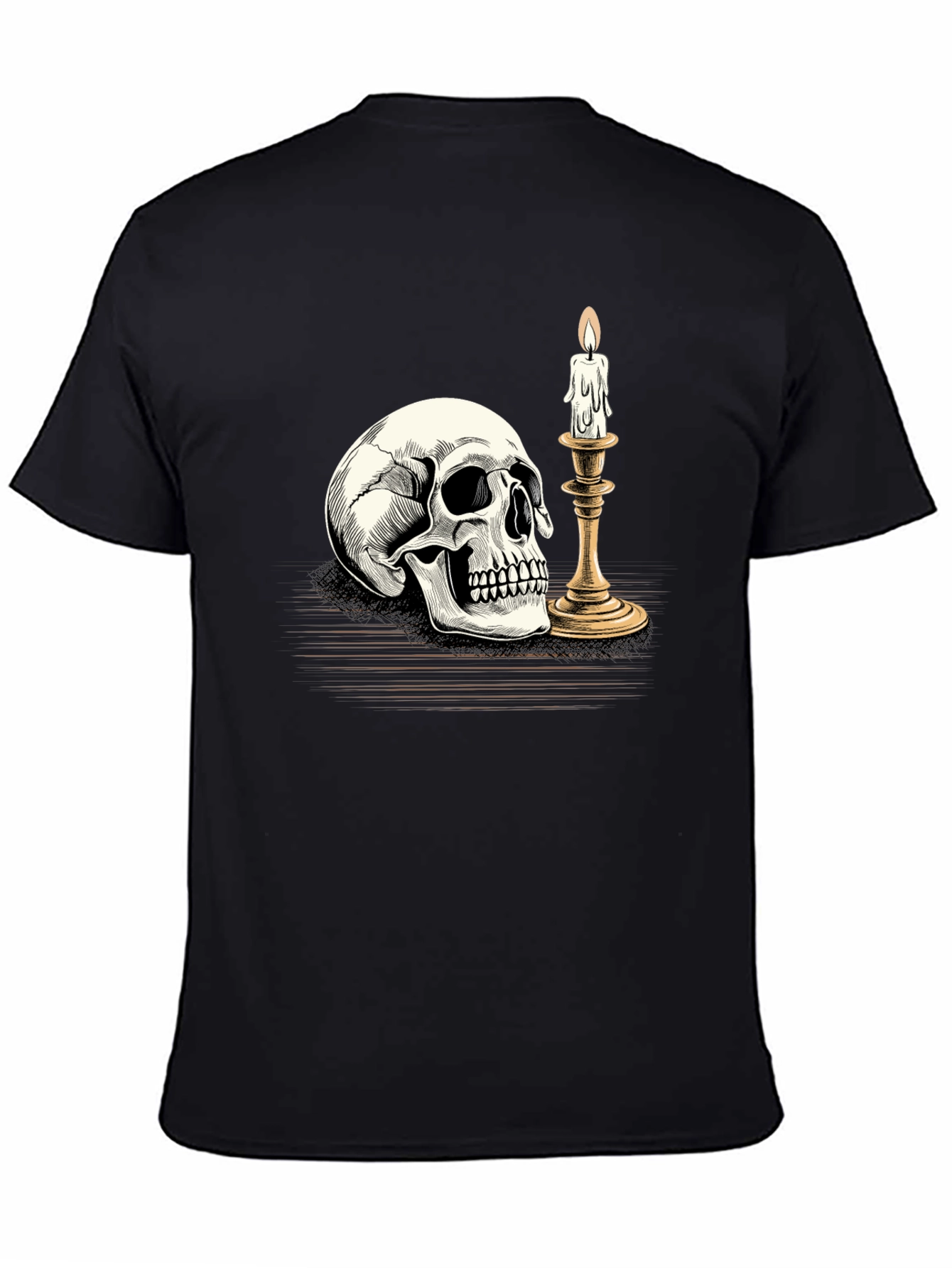Skull & Candle Graphic Tee - Black T-Shirt
