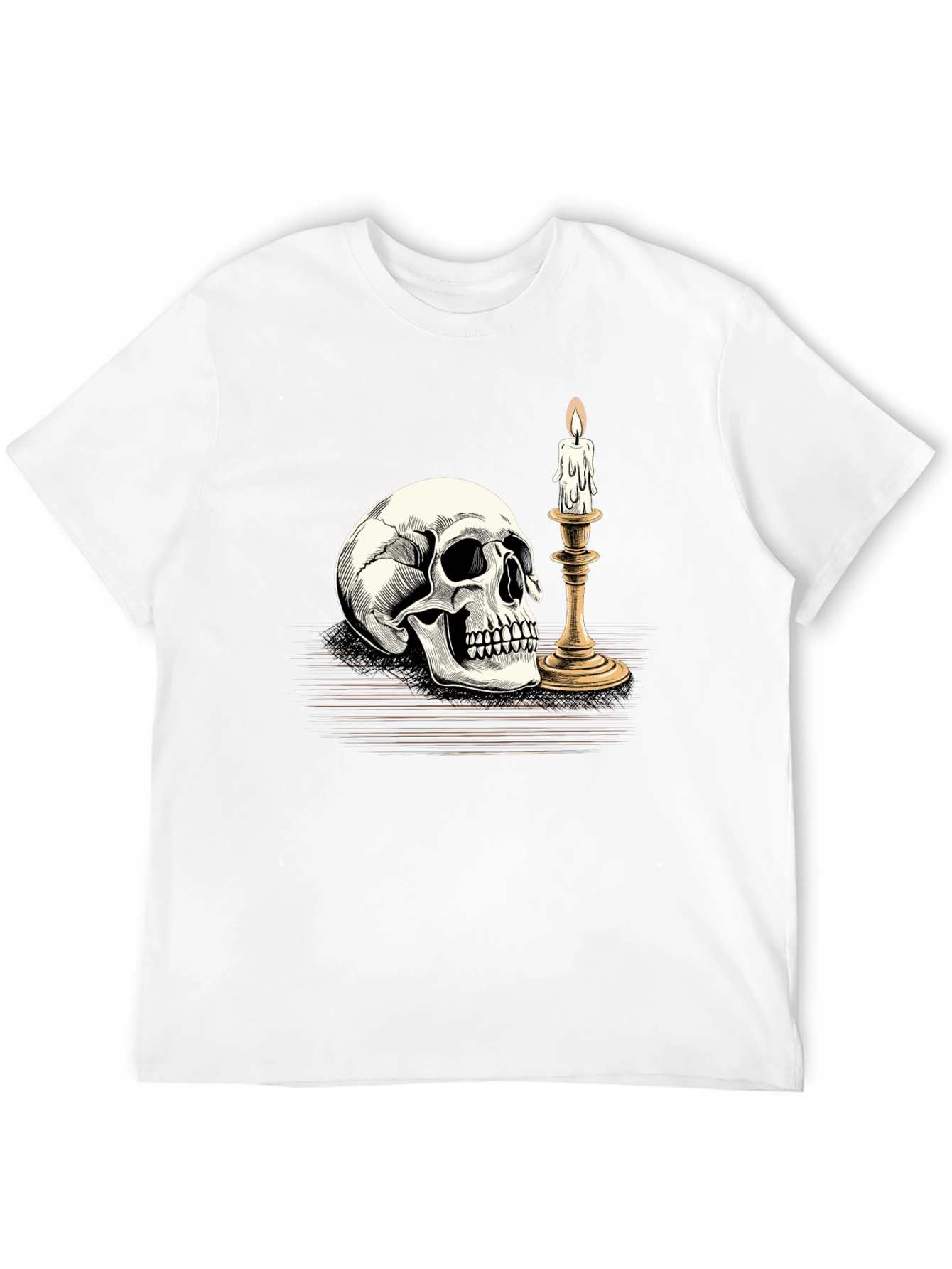 Skull & Candle Graphic Tee - Black T-Shirt