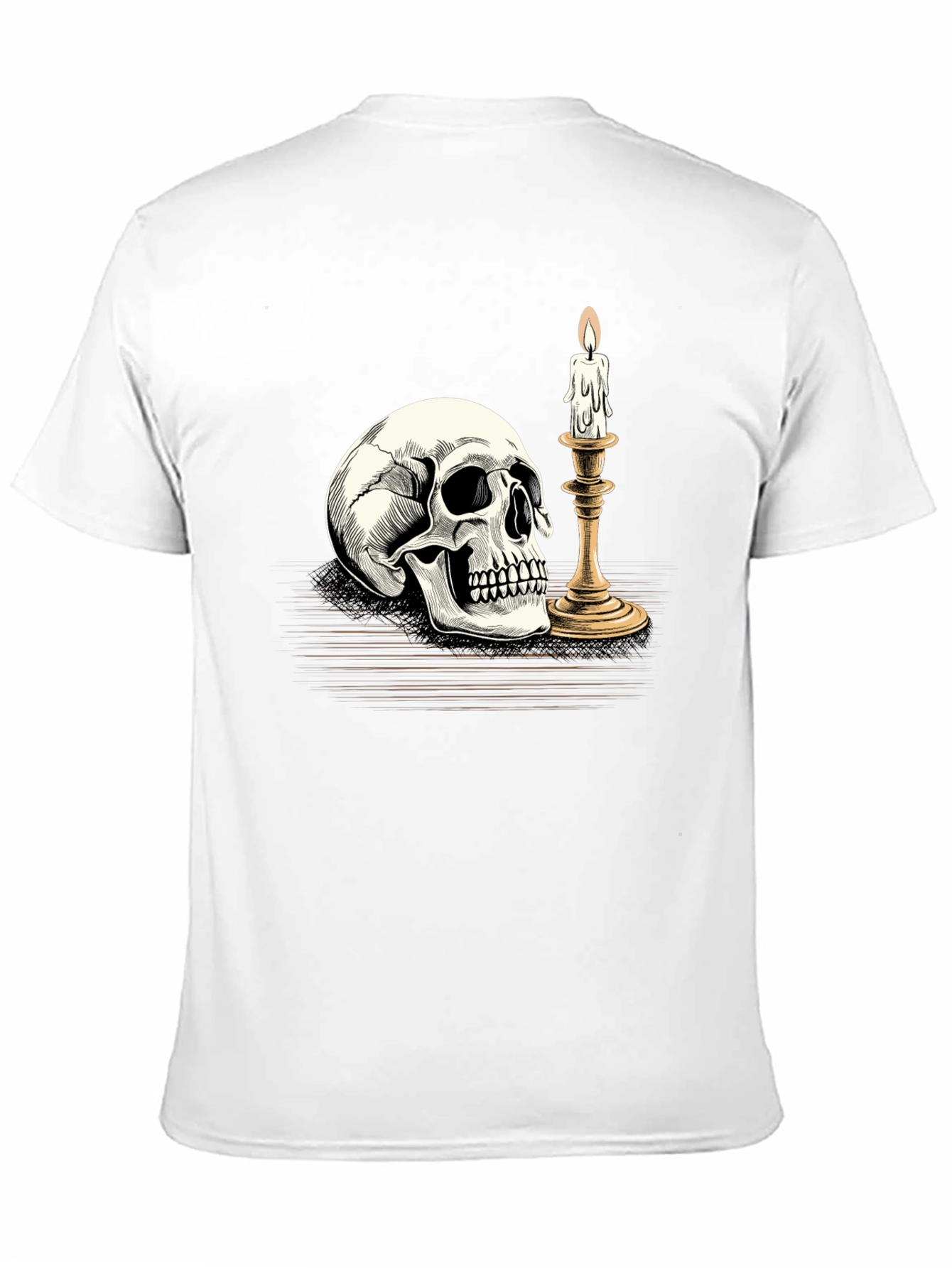 Skull & Candle Graphic Tee - Black T-Shirt