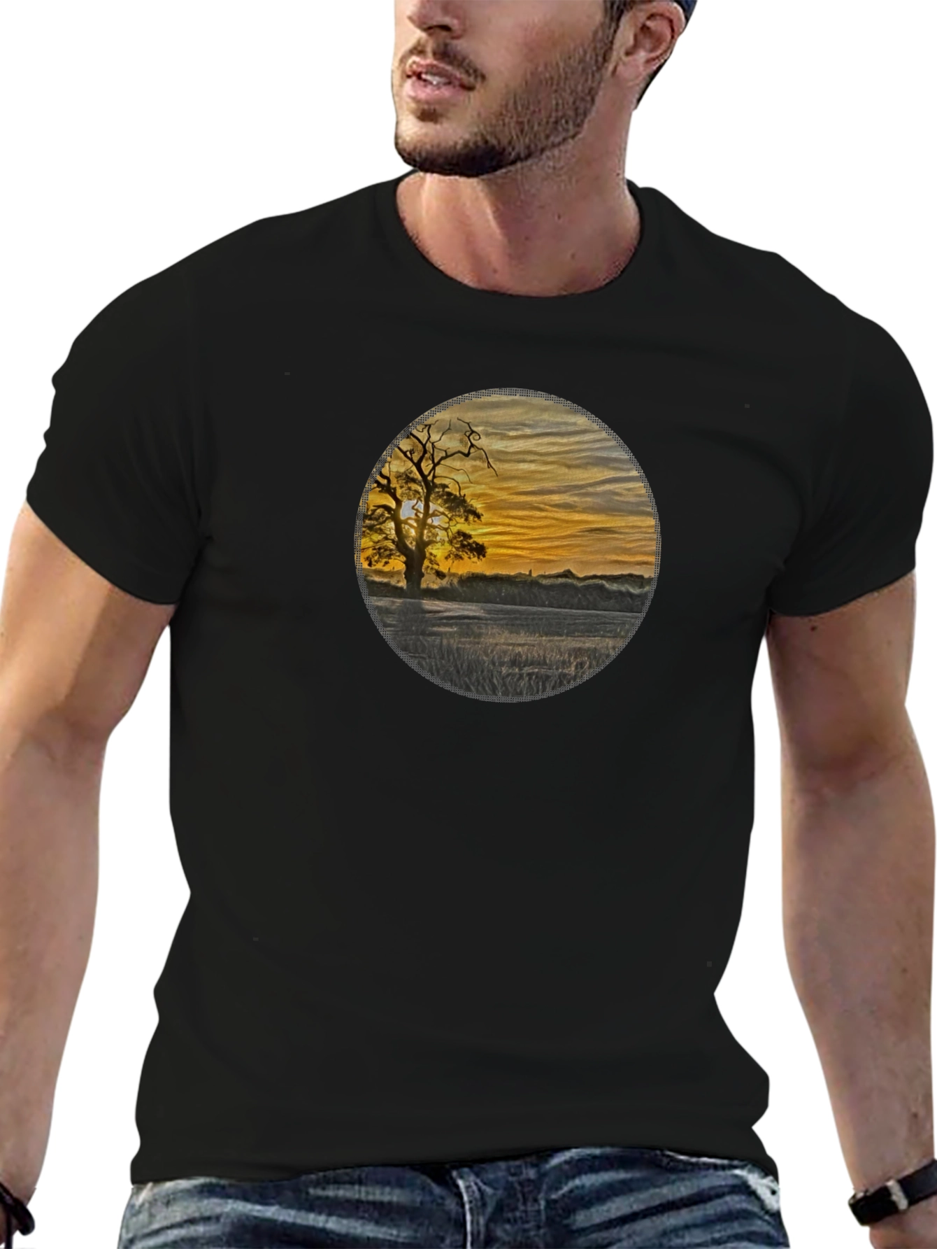 Sunset Silhouette Graphic Tee