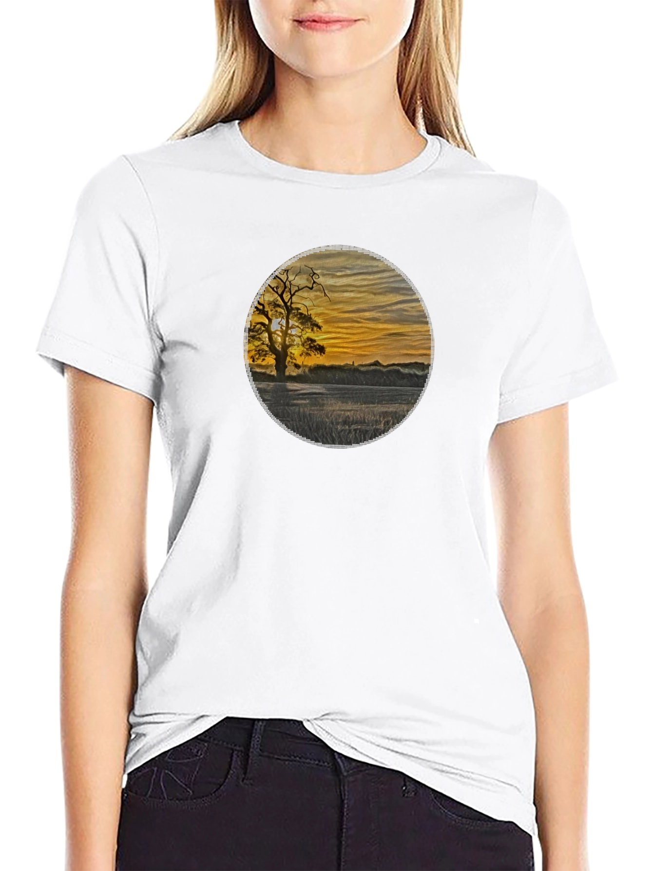 Sunset Silhouette Graphic Tee