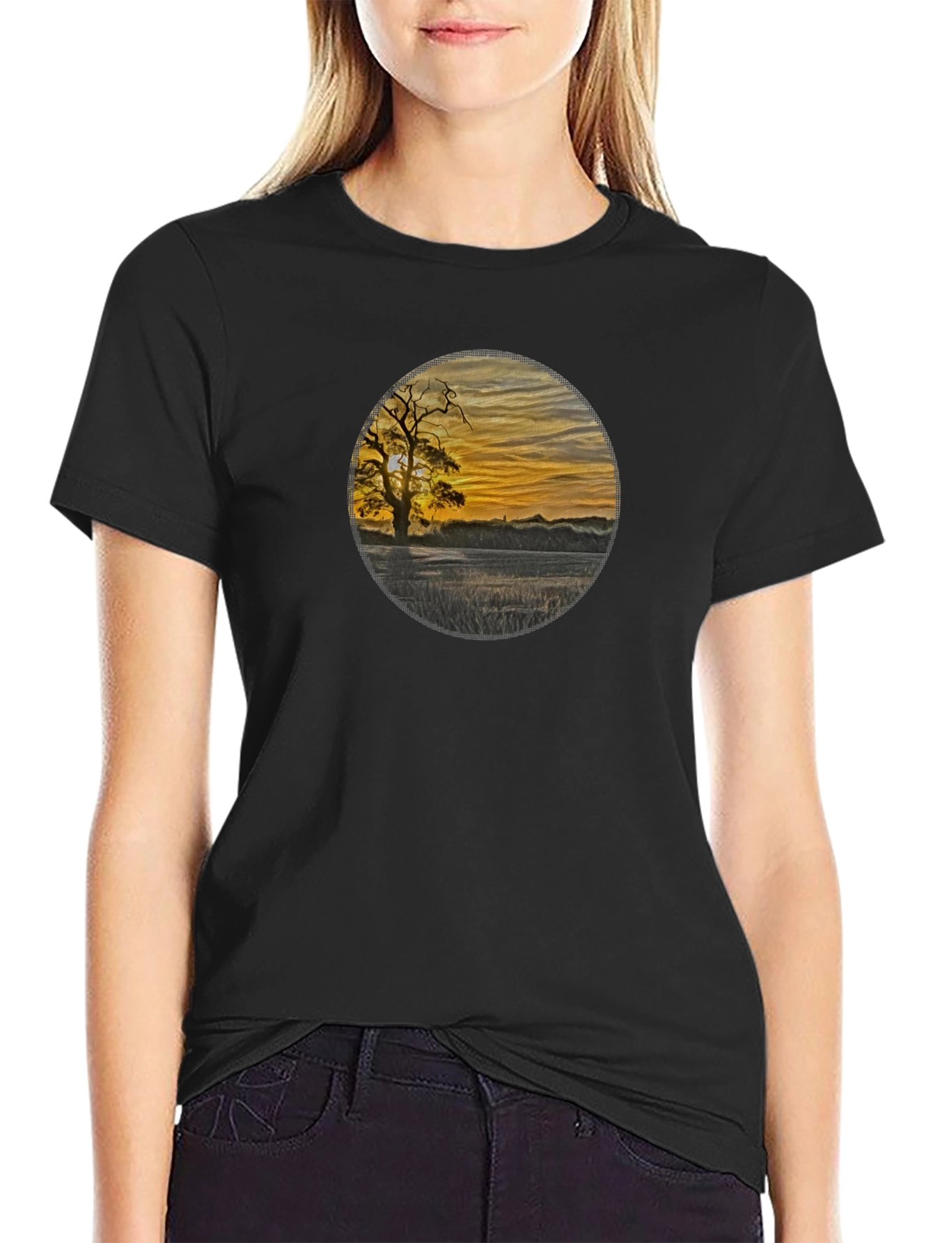 Sunset Silhouette Graphic Tee