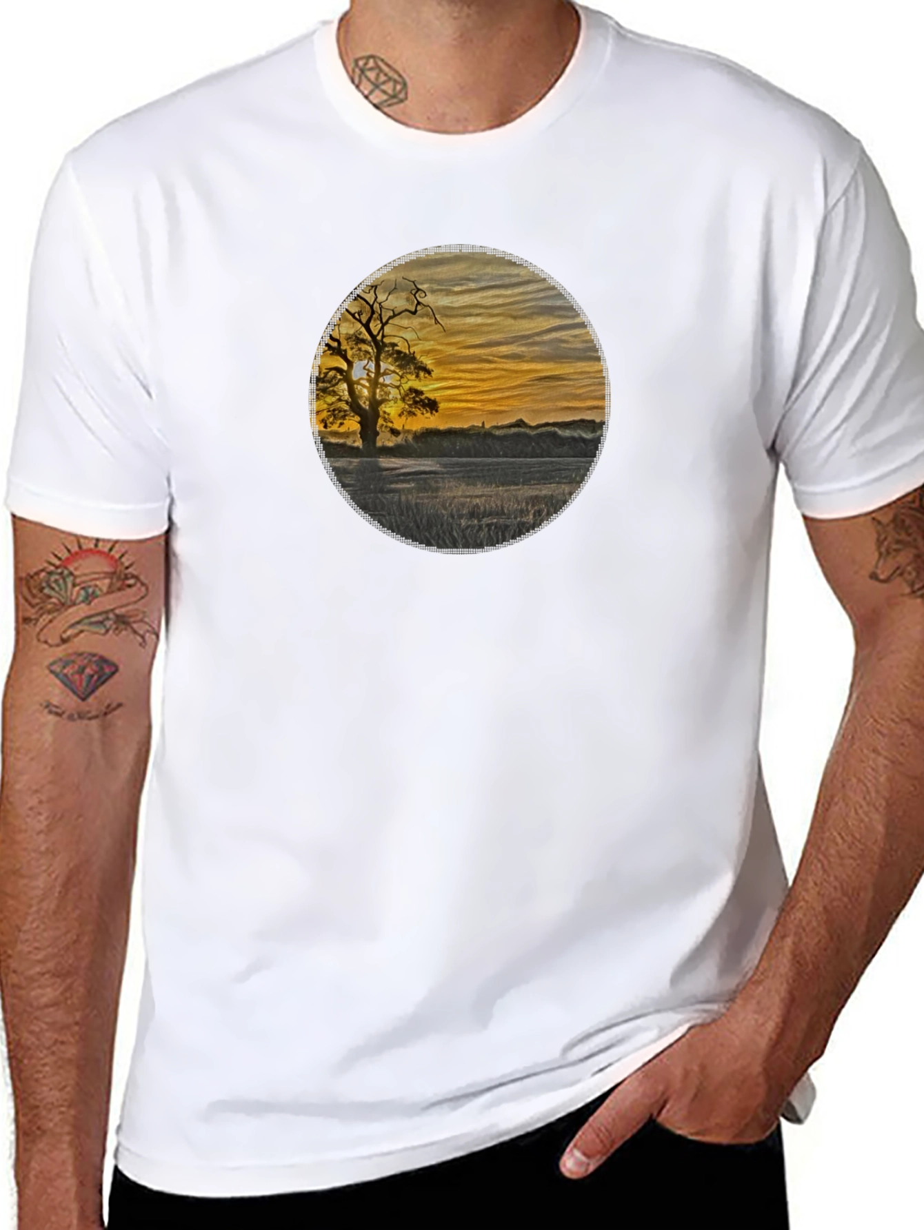 Sunset Silhouette Graphic Tee