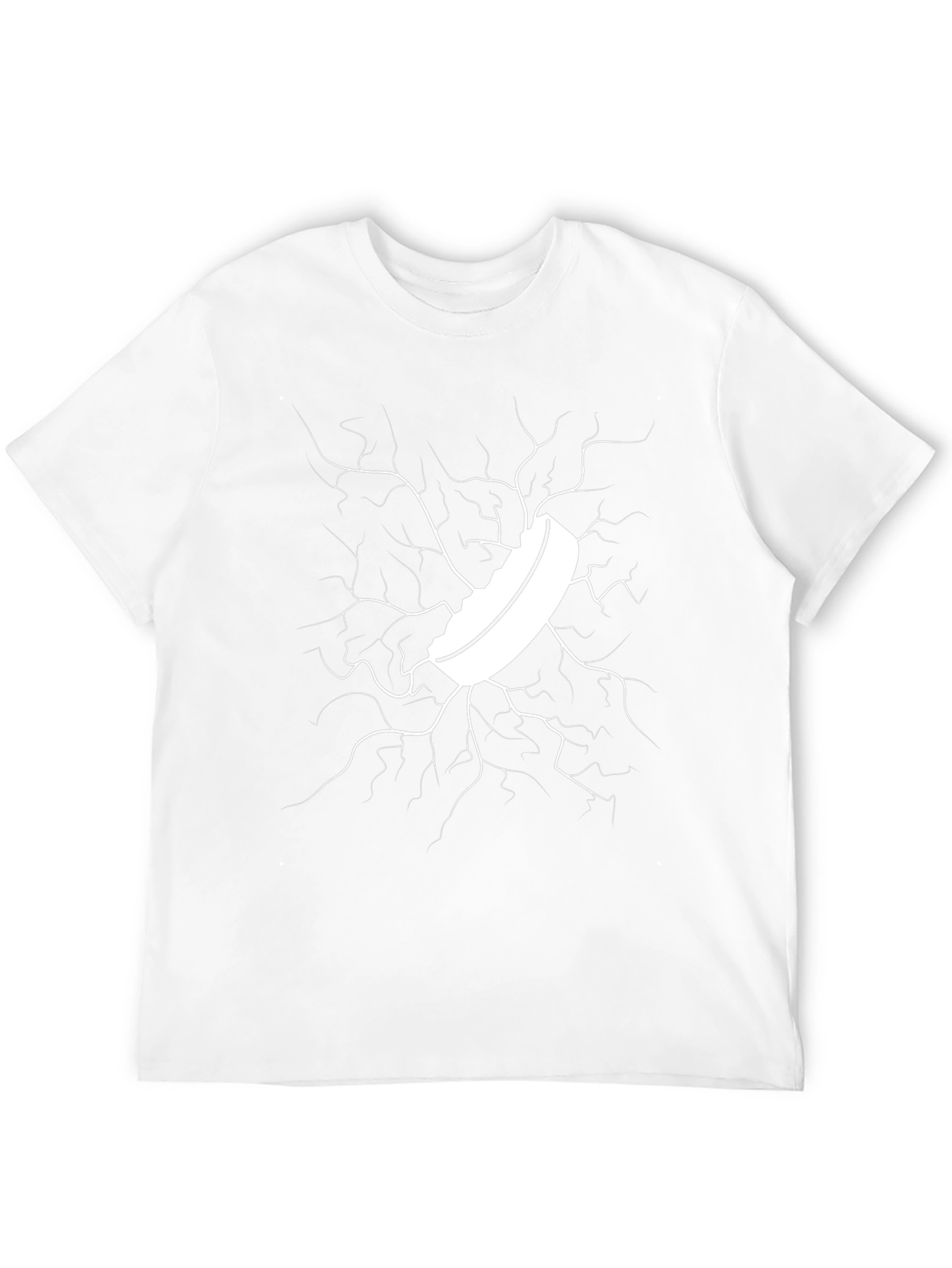 Cracked Ice Hockey Puck Graphic Tee - Black
