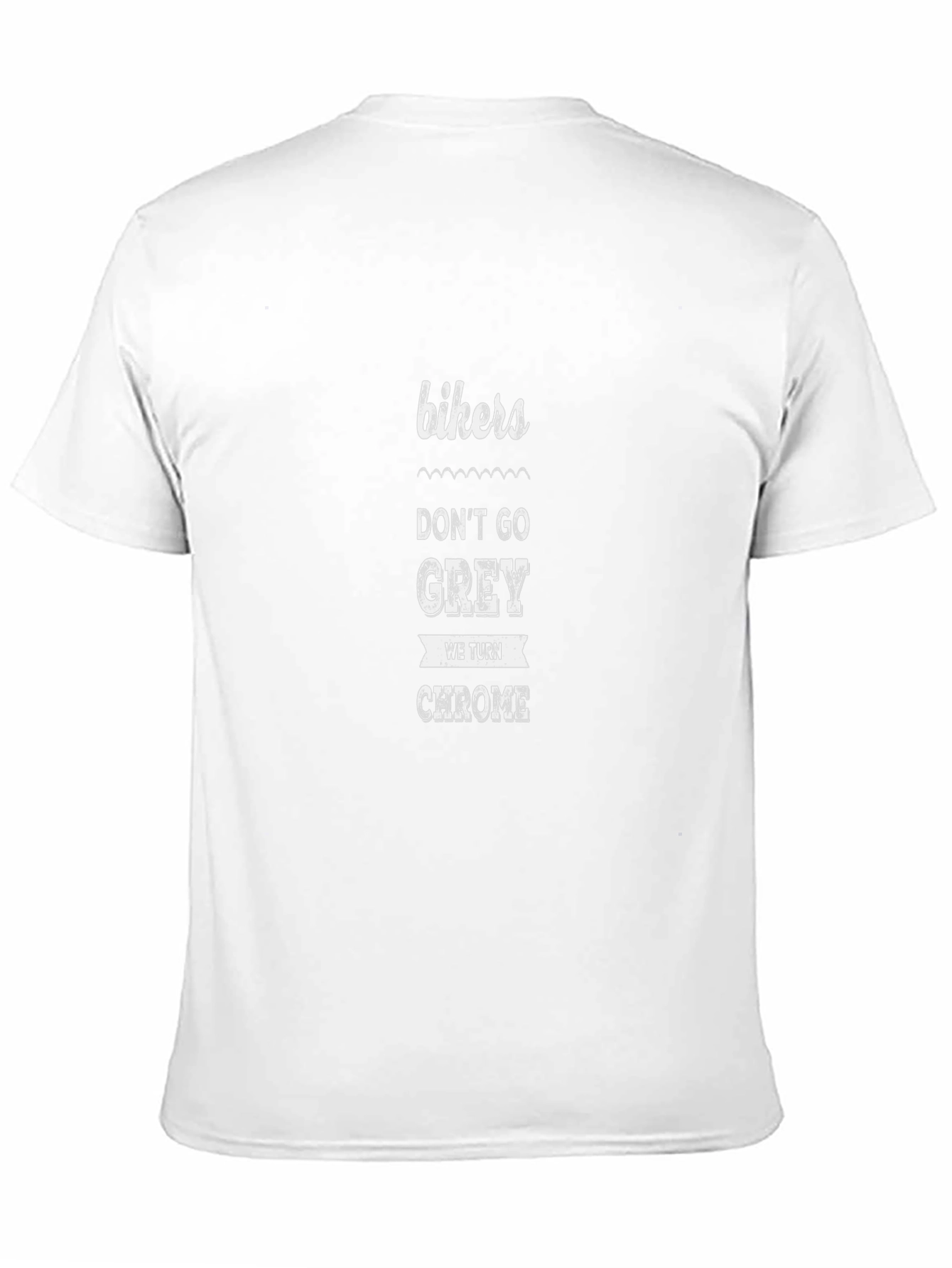 Bikers Dont Go Grey Black T-Shirt