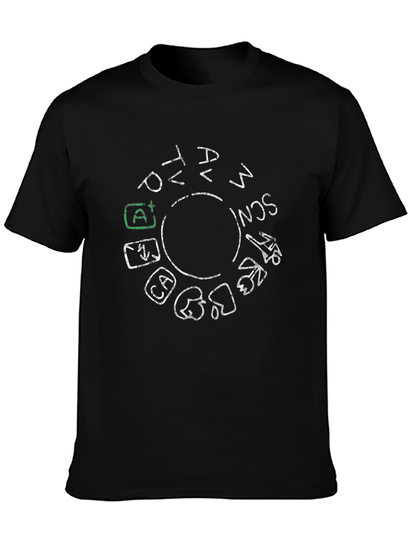 Camera Mode Dial Graphic Tee - Photographer T-Shirt