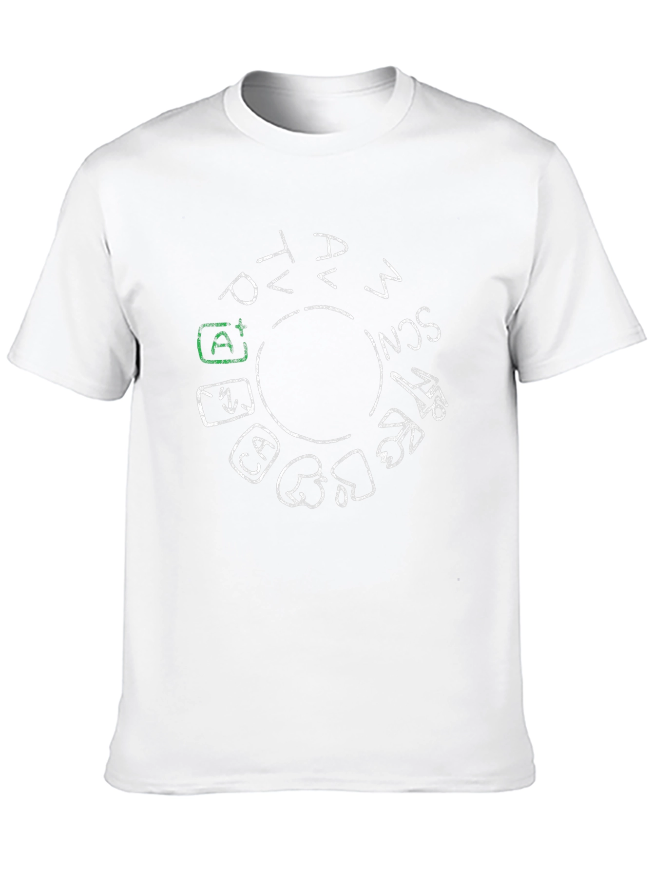 Camera Mode Dial Graphic Tee - Photographer T-Shirt
