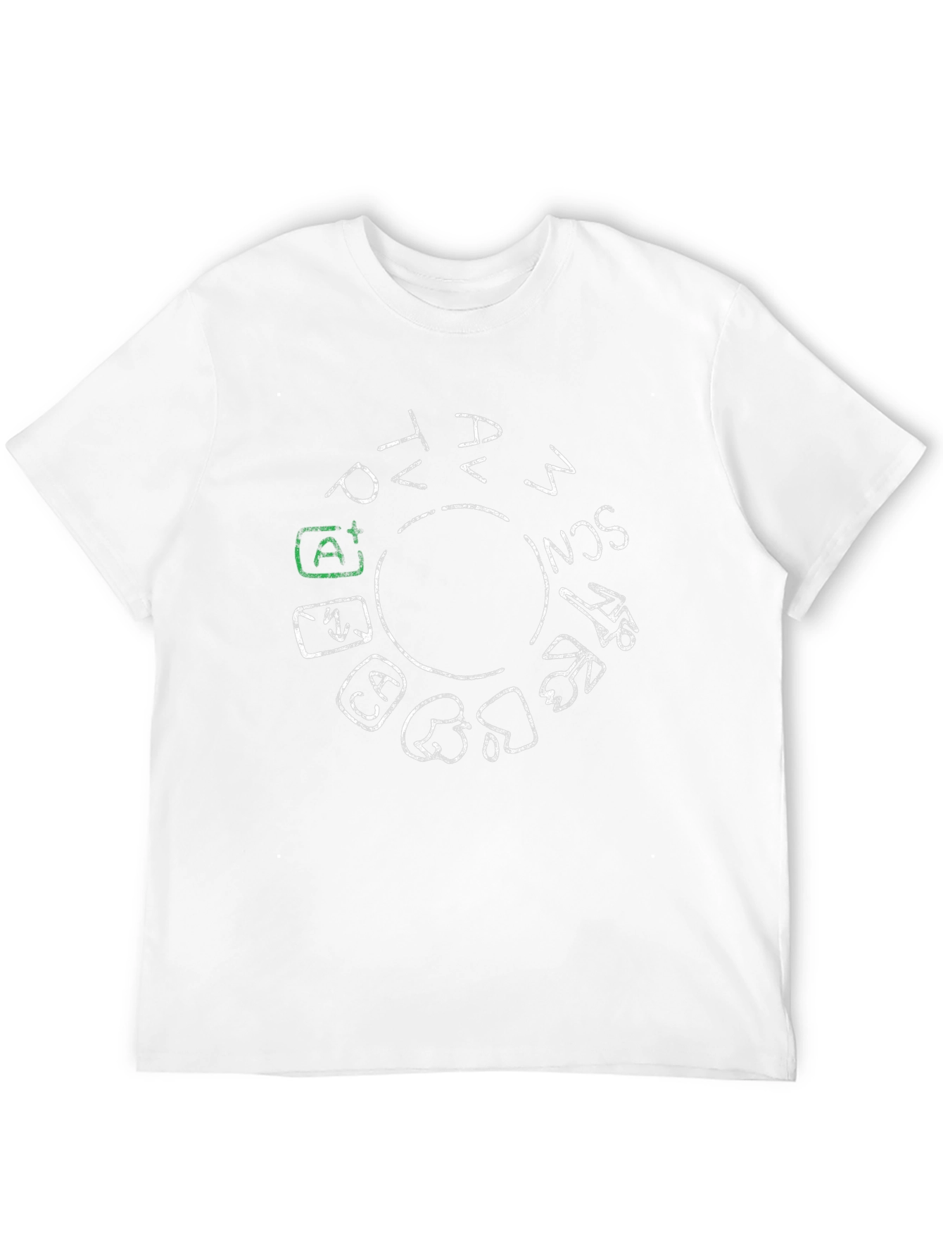 Camera Mode Dial Graphic Tee - Photographer T-Shirt