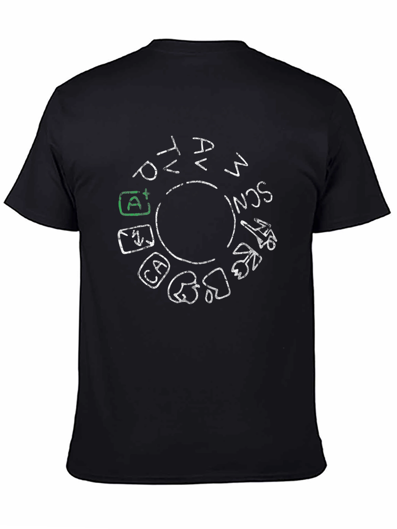 Camera Mode Dial Graphic Tee - Photographer T-Shirt