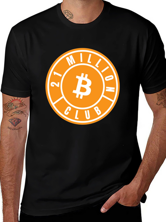 Bitcoin 21 Million Club Black T-Shirt
