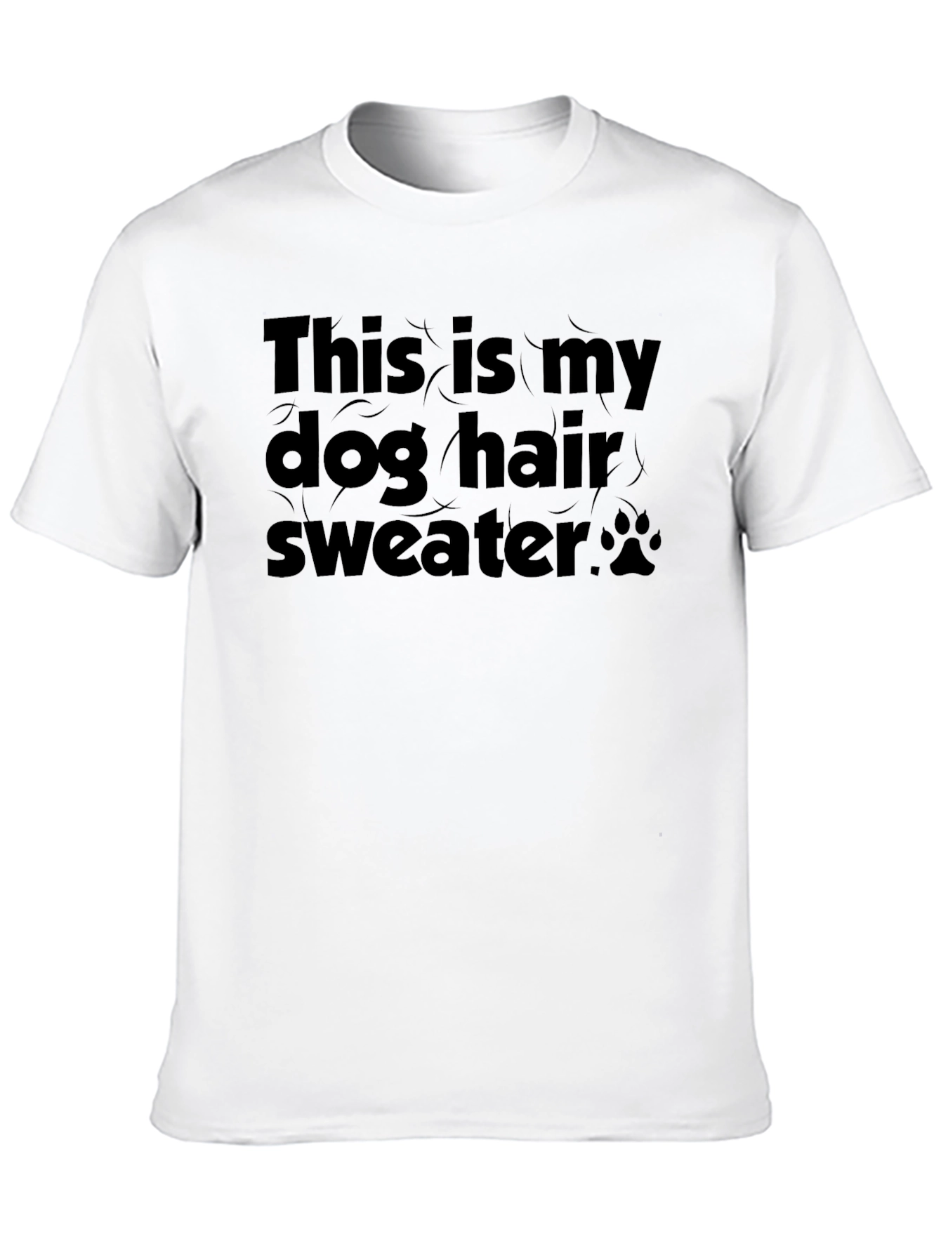 Dog Hair Sweater Graphic T-Shirt