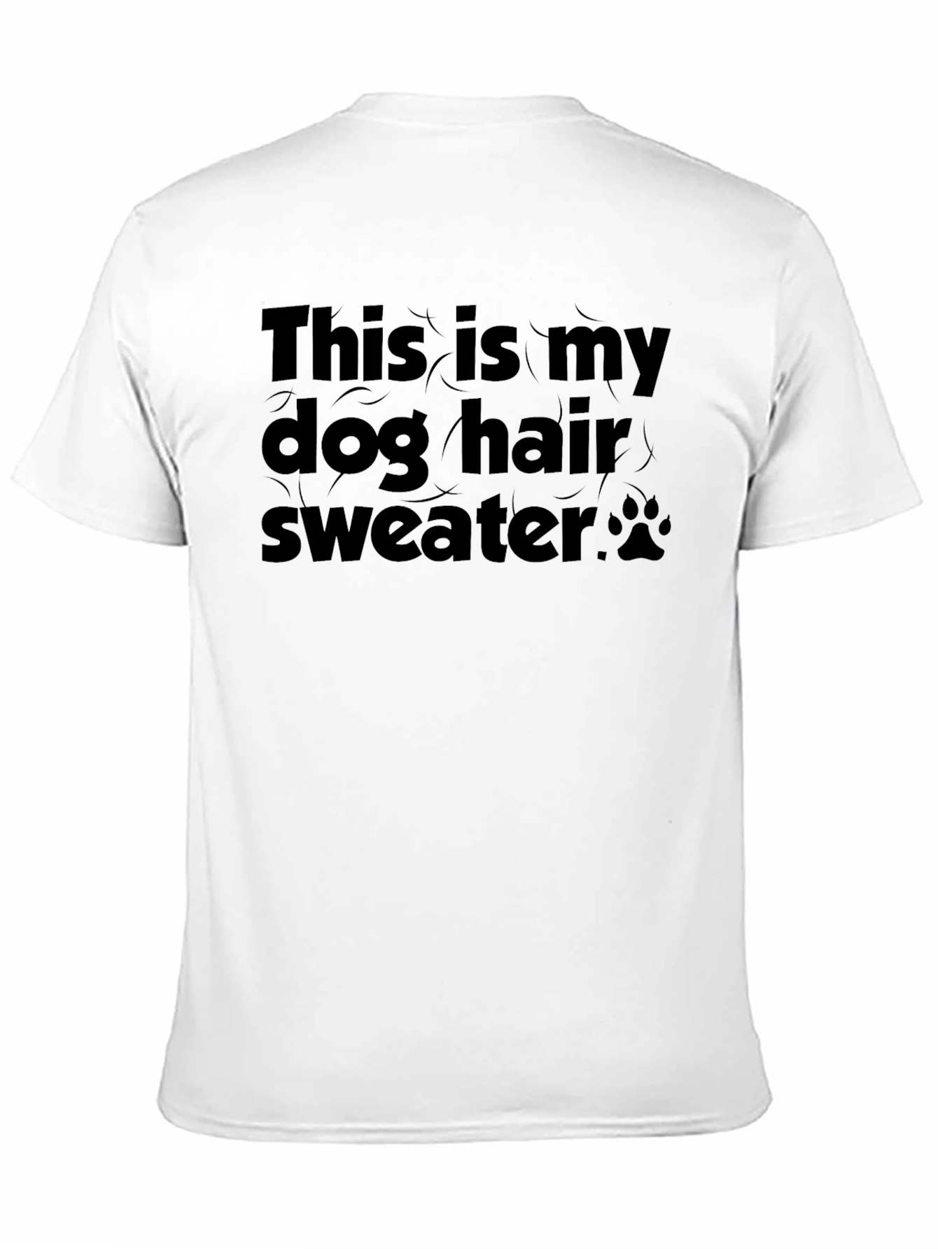Dog Hair Sweater Graphic T-Shirt
