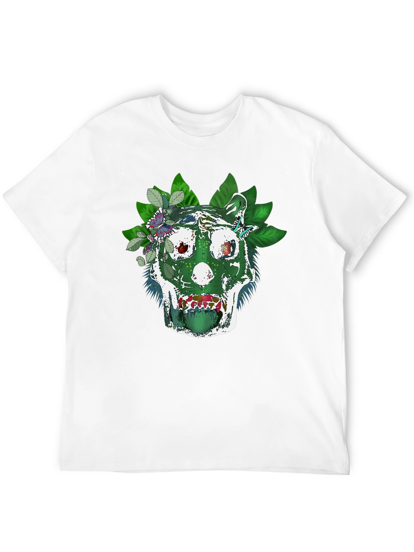 Green Skull Tee - Natures Embrace