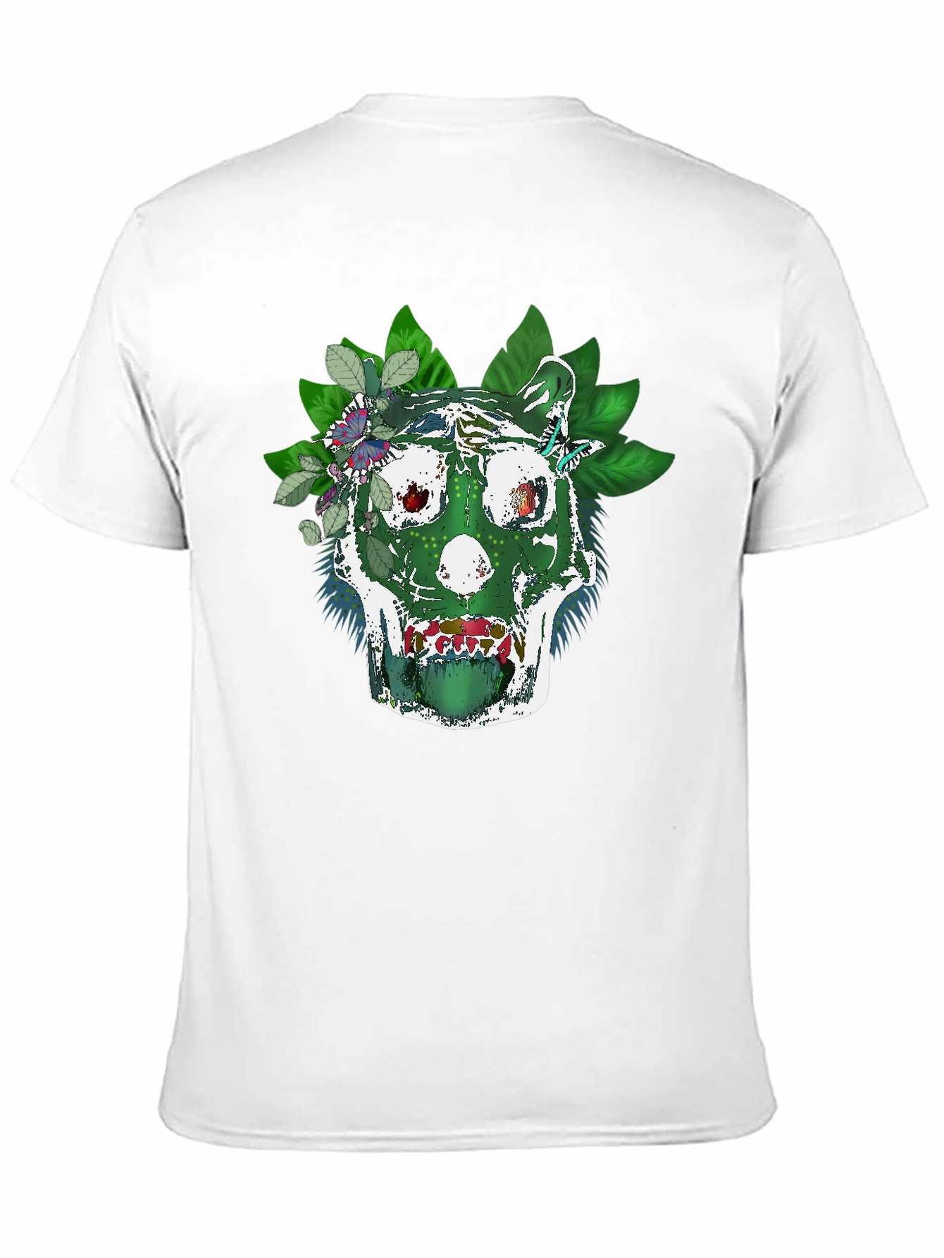 Green Skull Tee - Natures Embrace