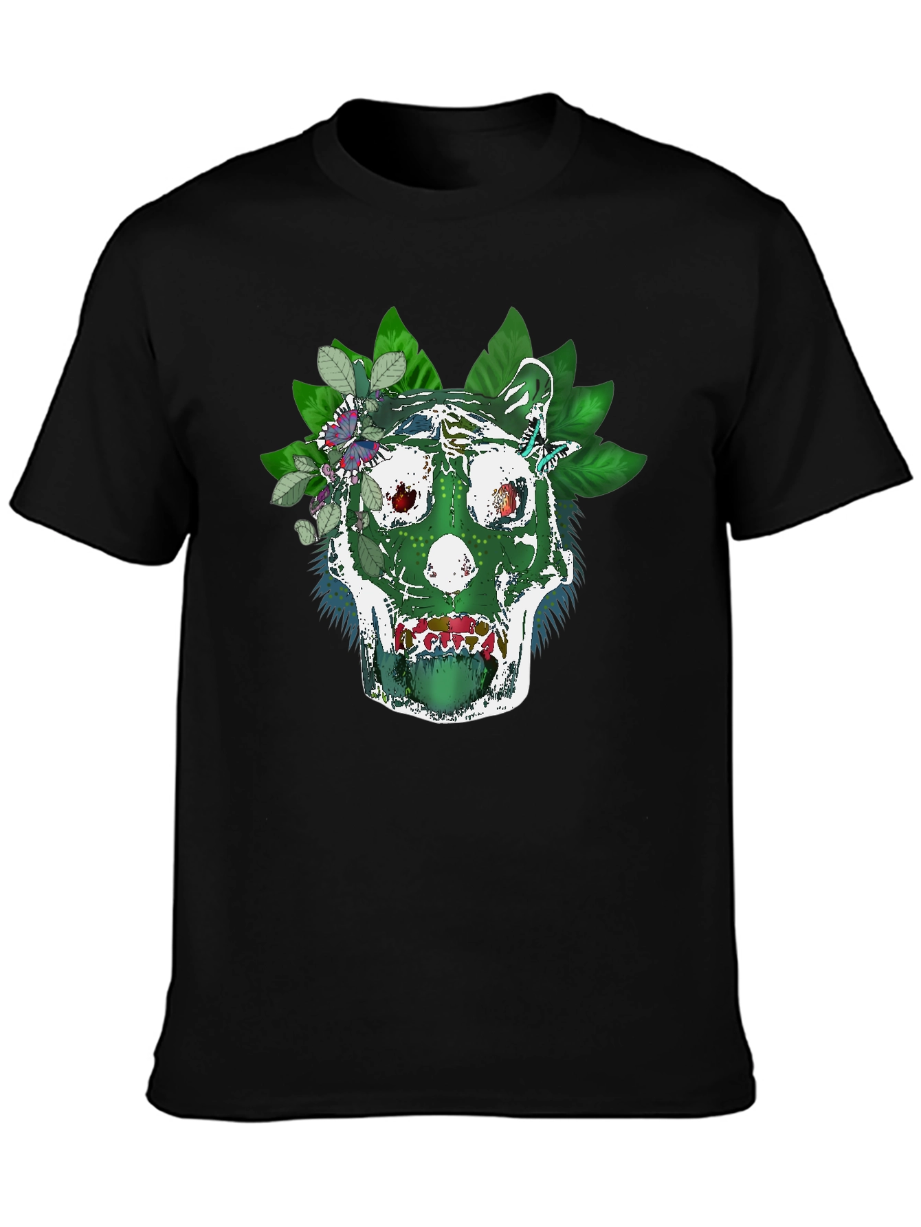Green Skull Tee - Natures Embrace