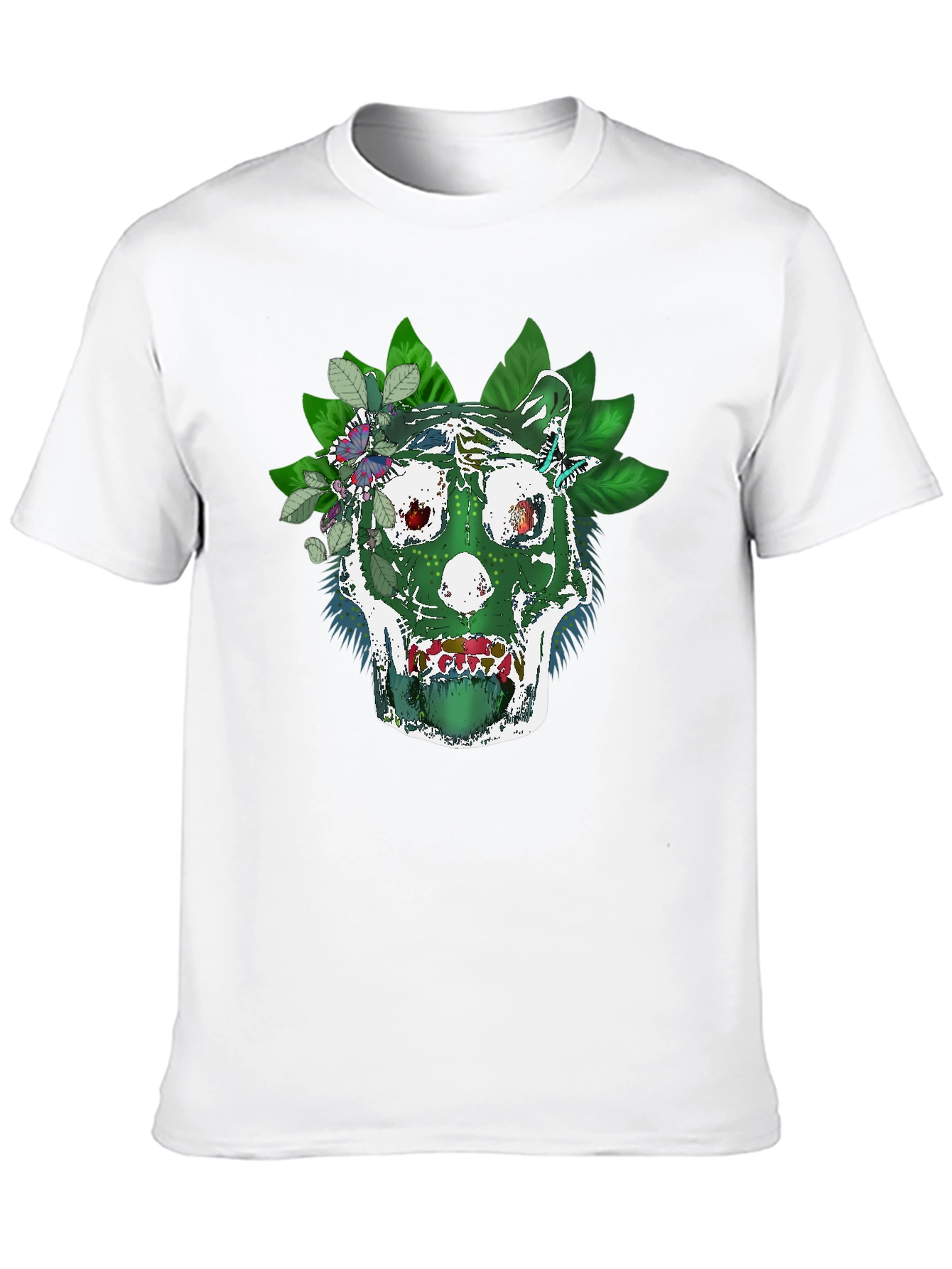 Green Skull Tee - Natures Embrace