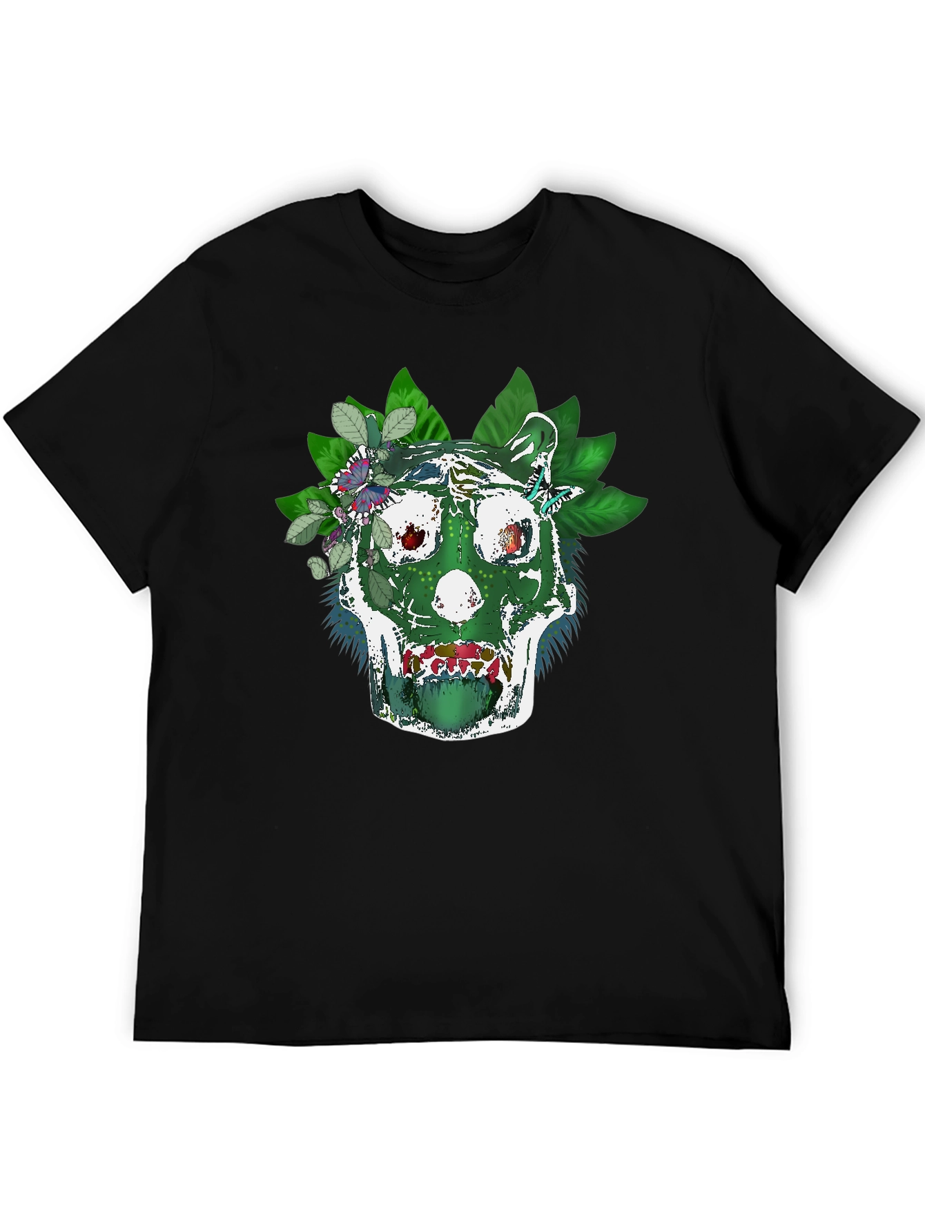 Green Skull Tee - Natures Embrace