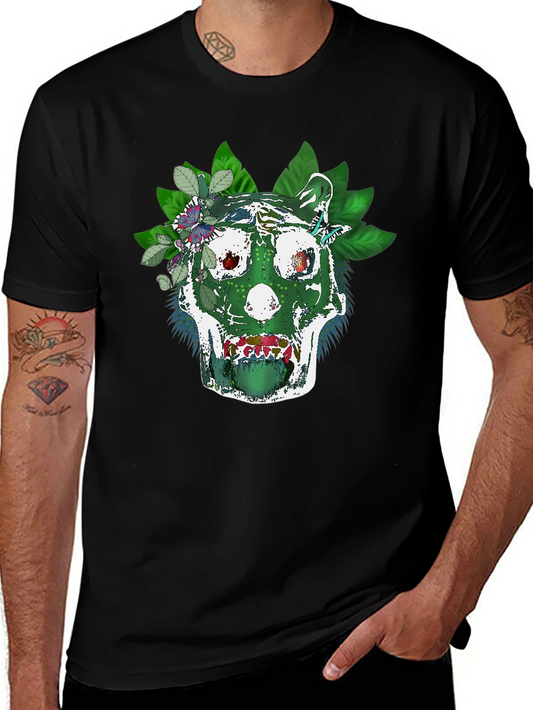 Green Skull Tee - Natures Embrace