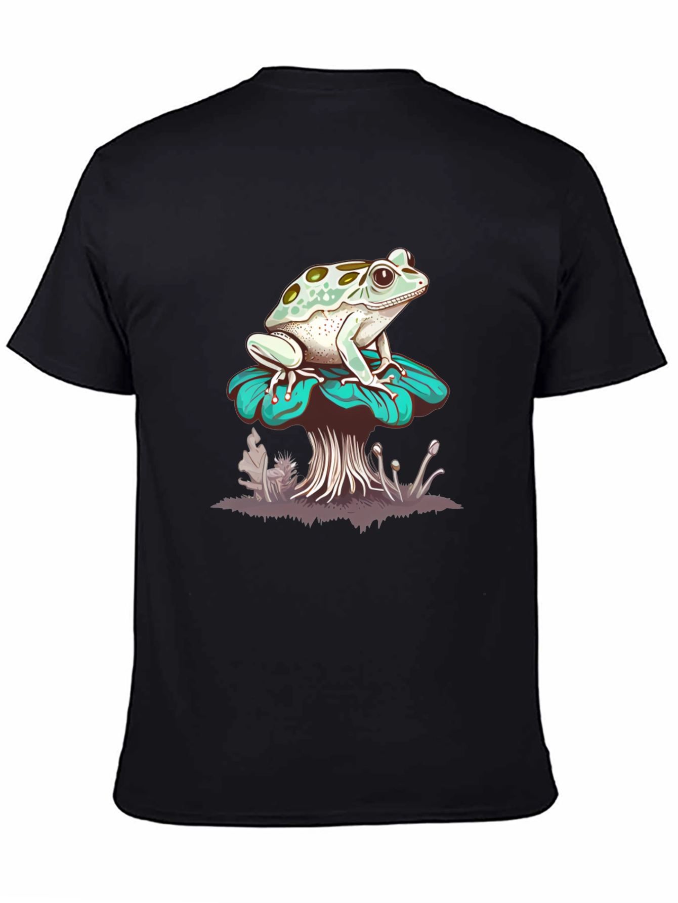 Frog on Mushroom Graphic Tee