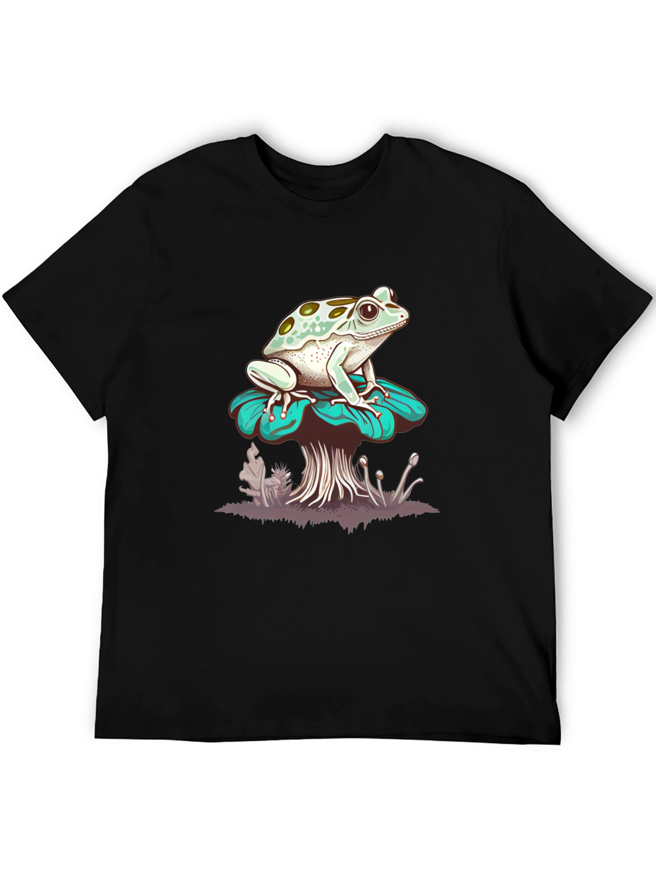 Frog on Mushroom Graphic Tee