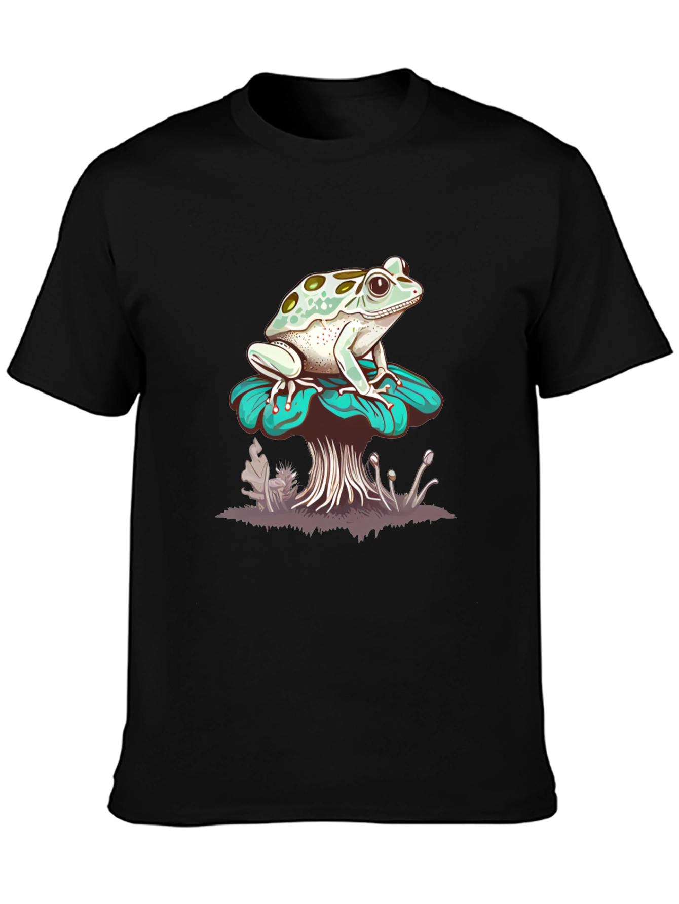 Frog on Mushroom Graphic Tee