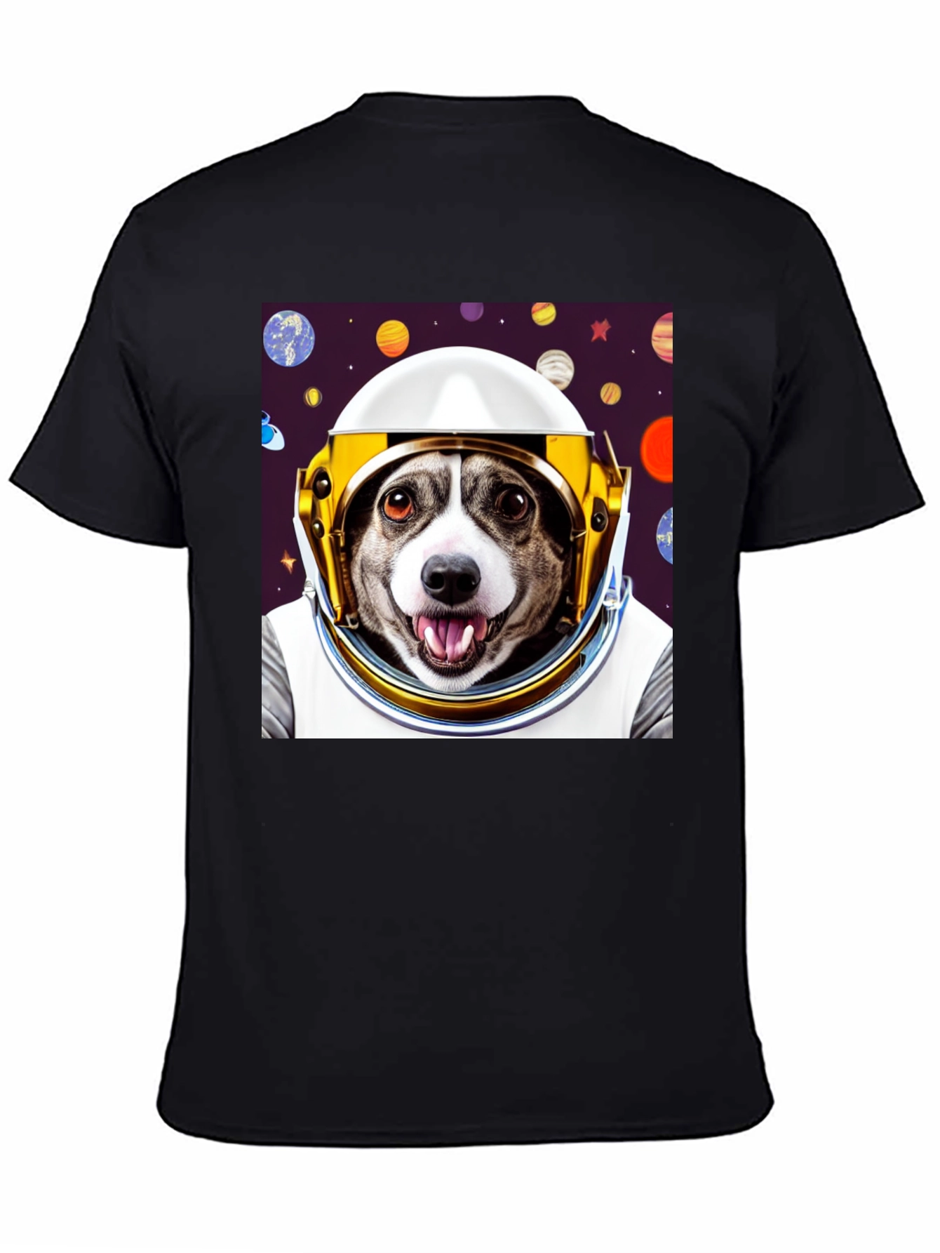 Dog Astronaut Graphic Tee - Space Pup T-Shirt