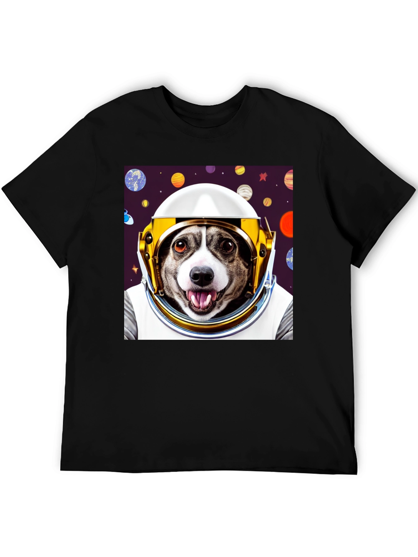 Dog Astronaut Graphic Tee - Space Pup T-Shirt