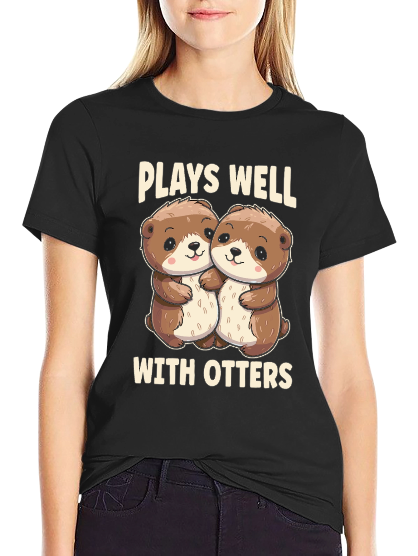 Plays Well With Otters T-Shirt