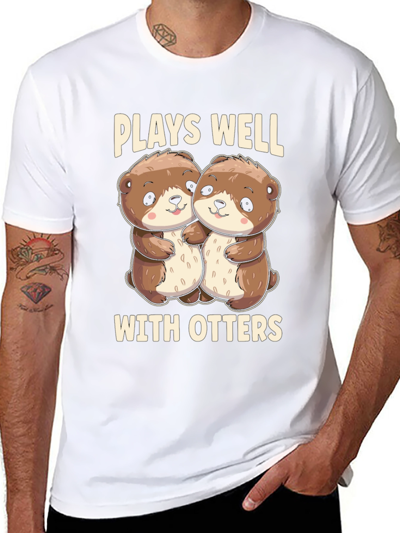 Plays Well With Otters T-Shirt