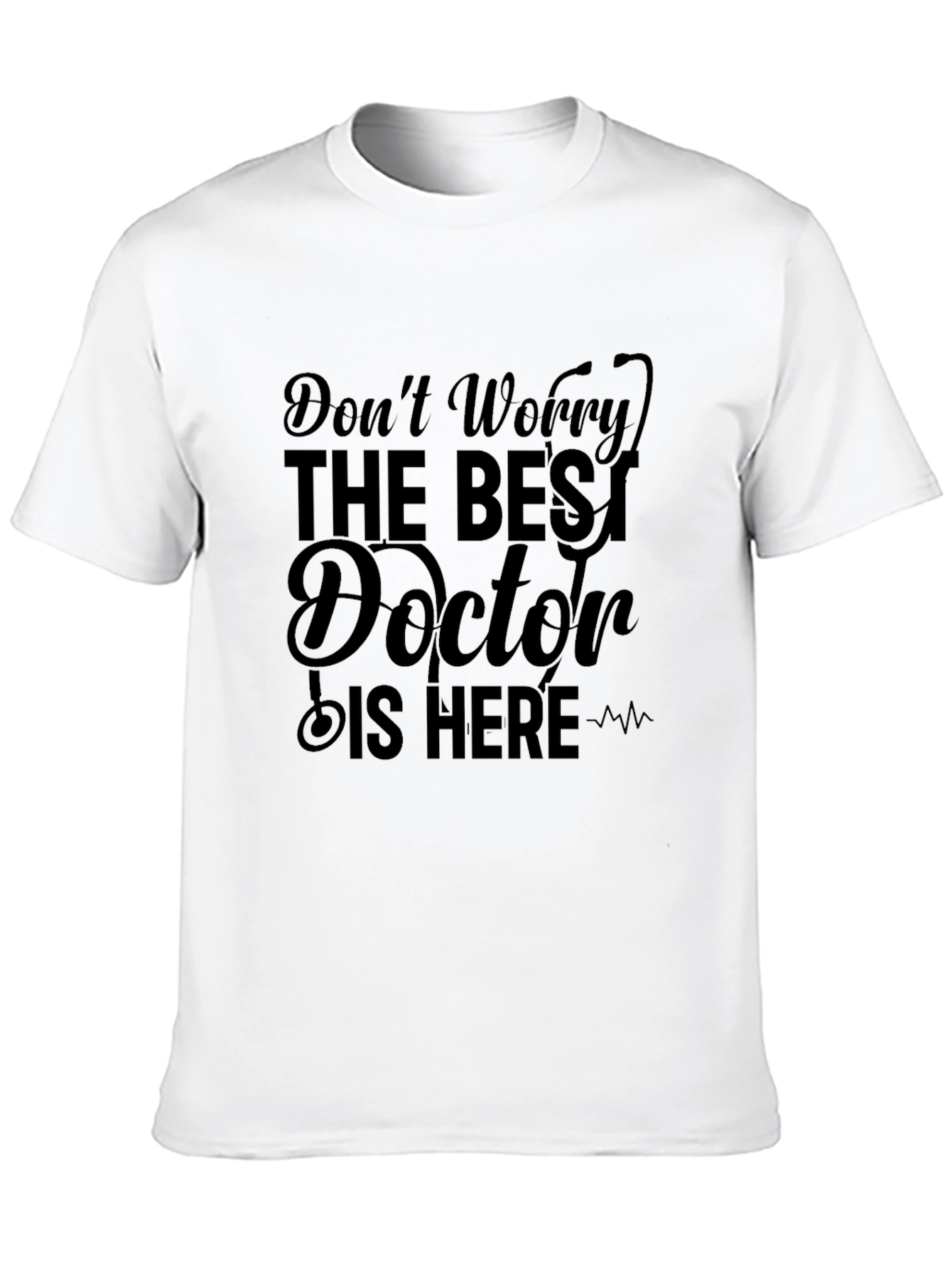 Best Doctor Here Black Graphic Tee