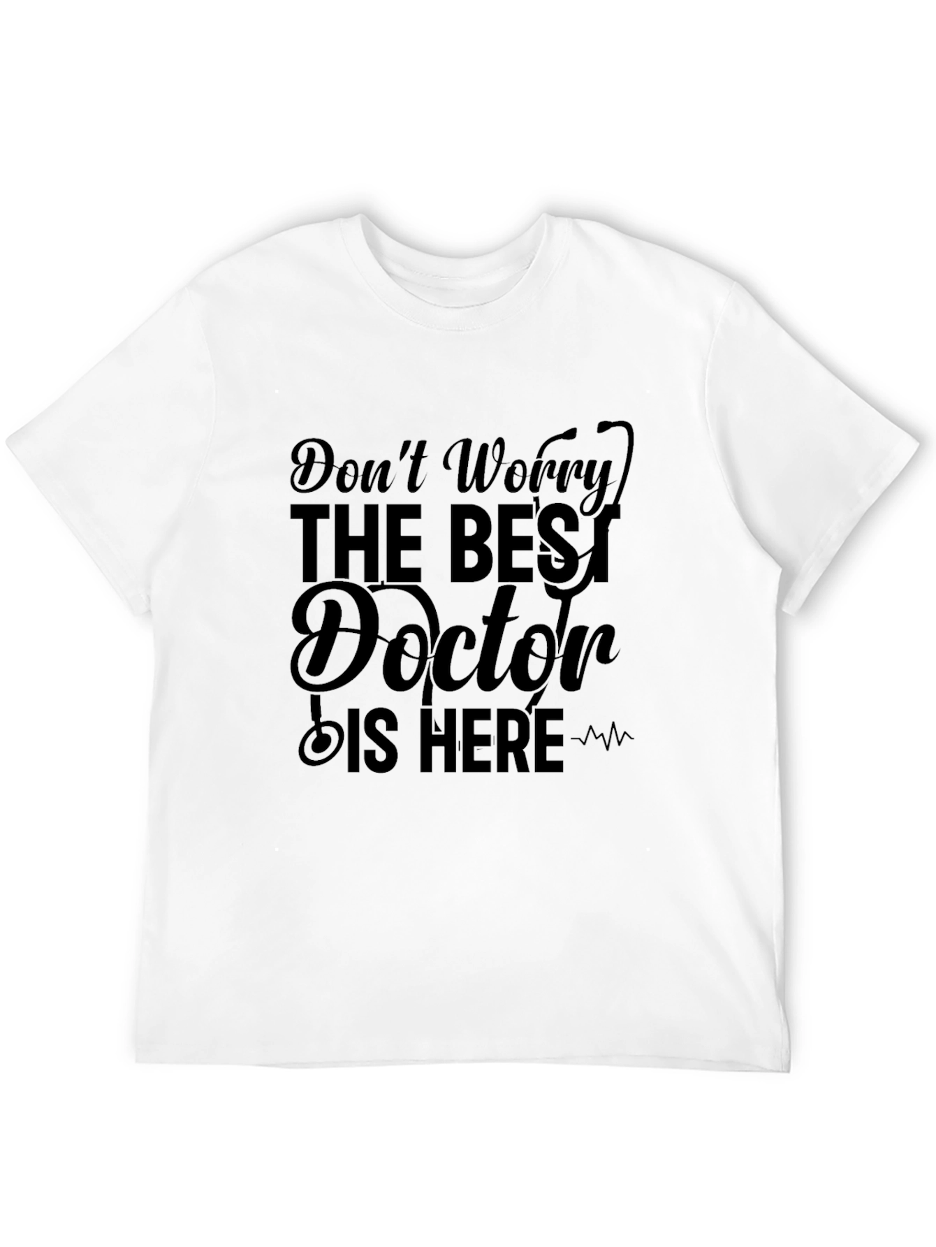 Best Doctor Here Black Graphic Tee