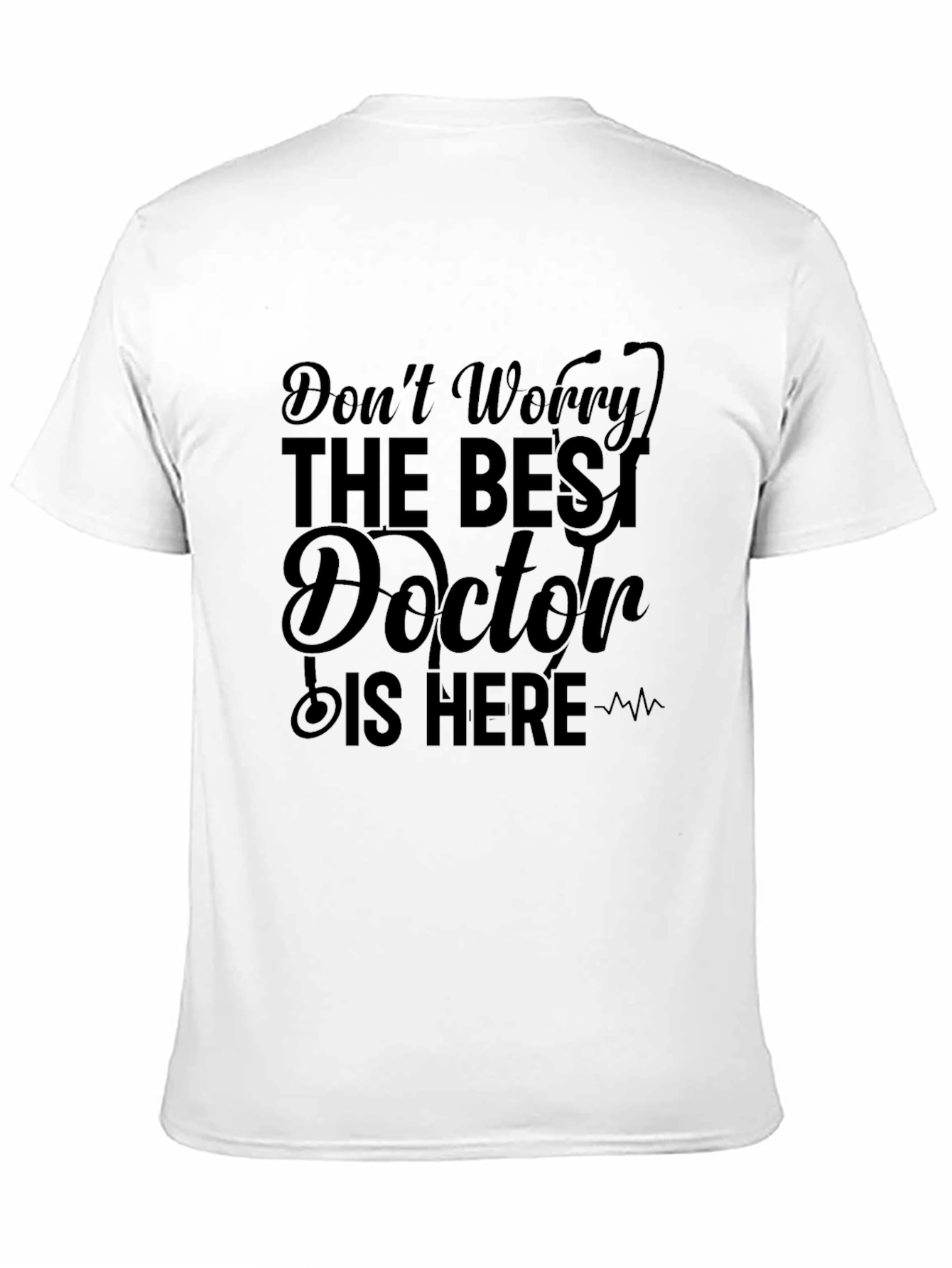 Best Doctor Here Black Graphic Tee