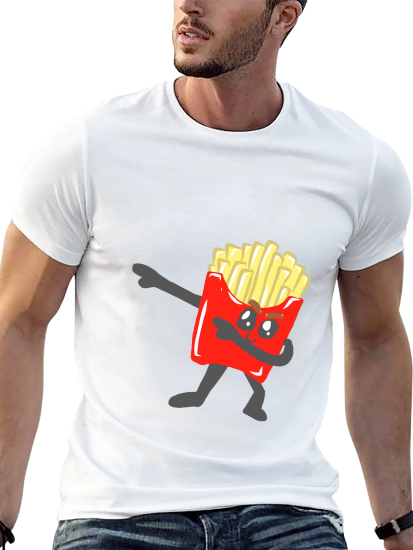 Funny French Fry Dab T-Shirt - Unique Design