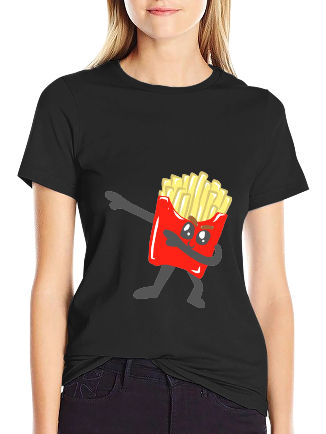 Funny French Fry Dab T-Shirt - Unique Design