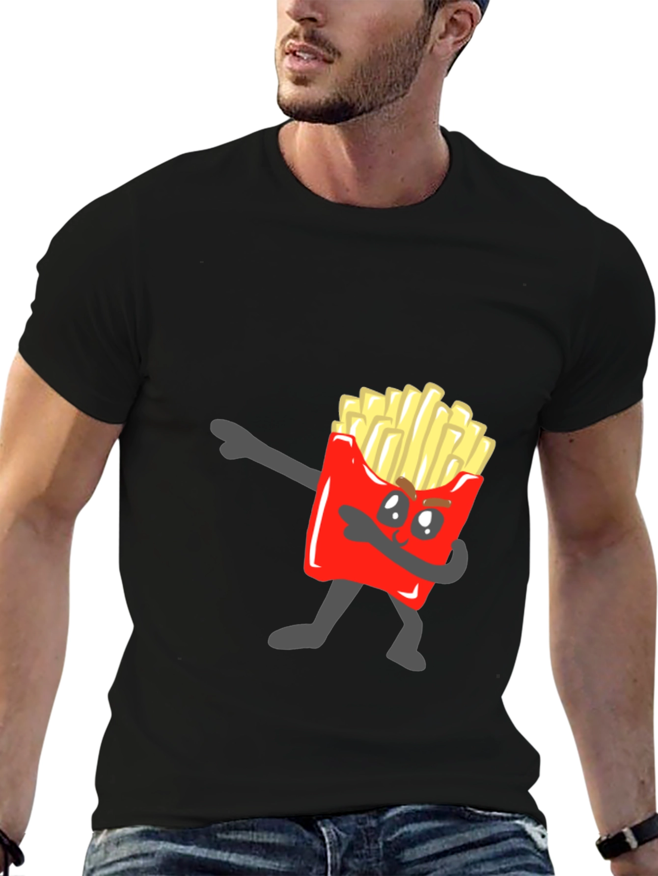 Funny French Fry Dab T-Shirt - Unique Design