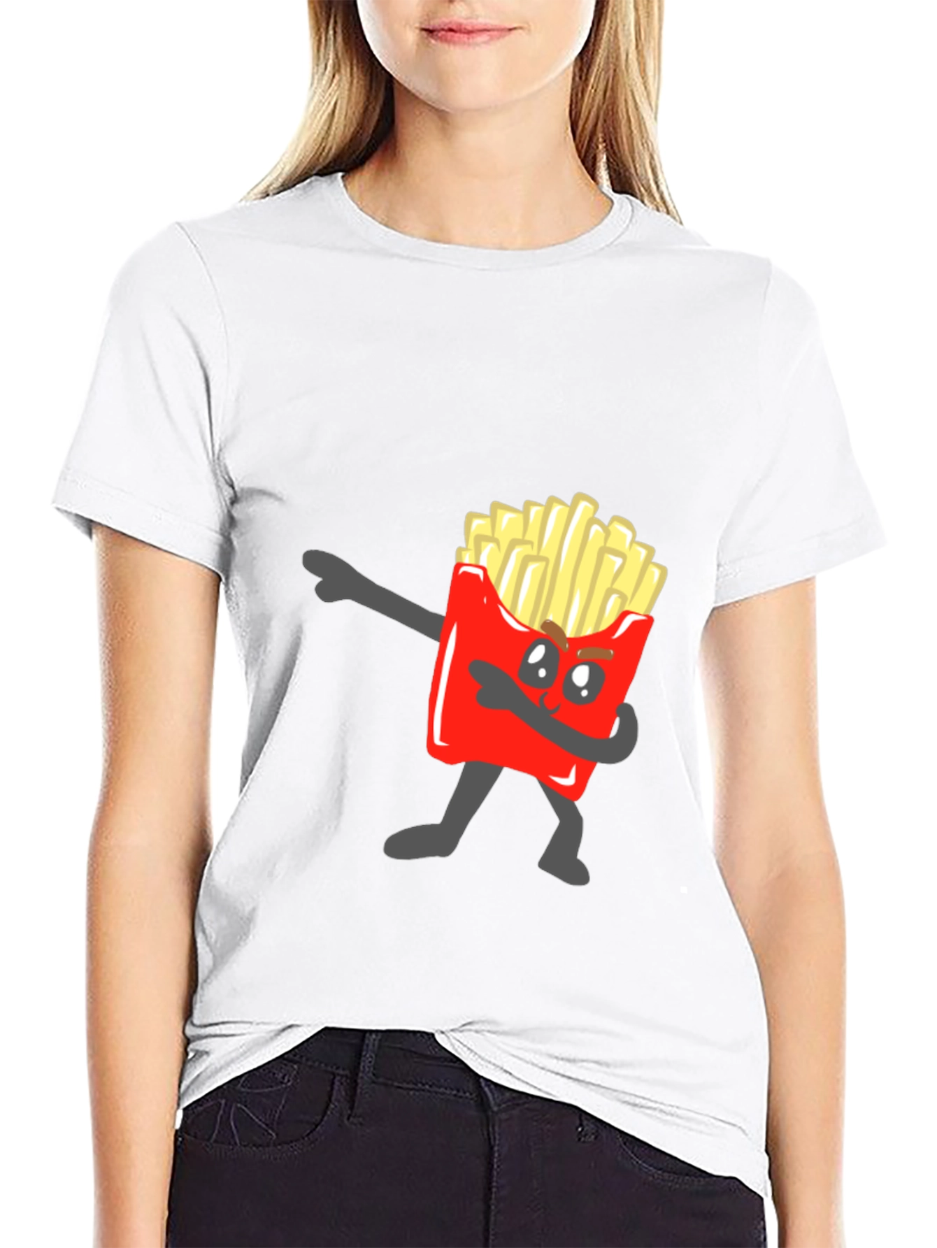 Funny French Fry Dab T-Shirt - Unique Design